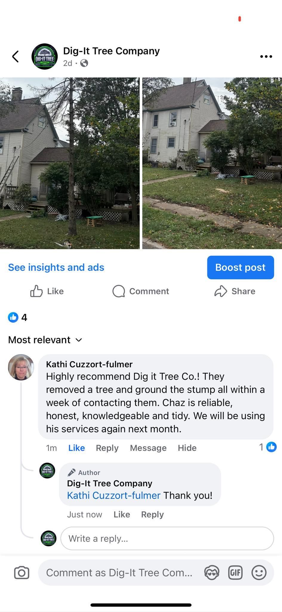  for Dig-It Tree Company in , 