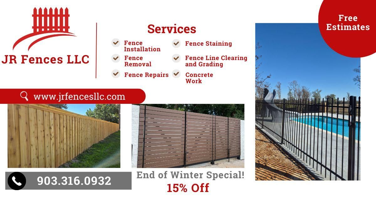  for JR Fences in Dallas, TX