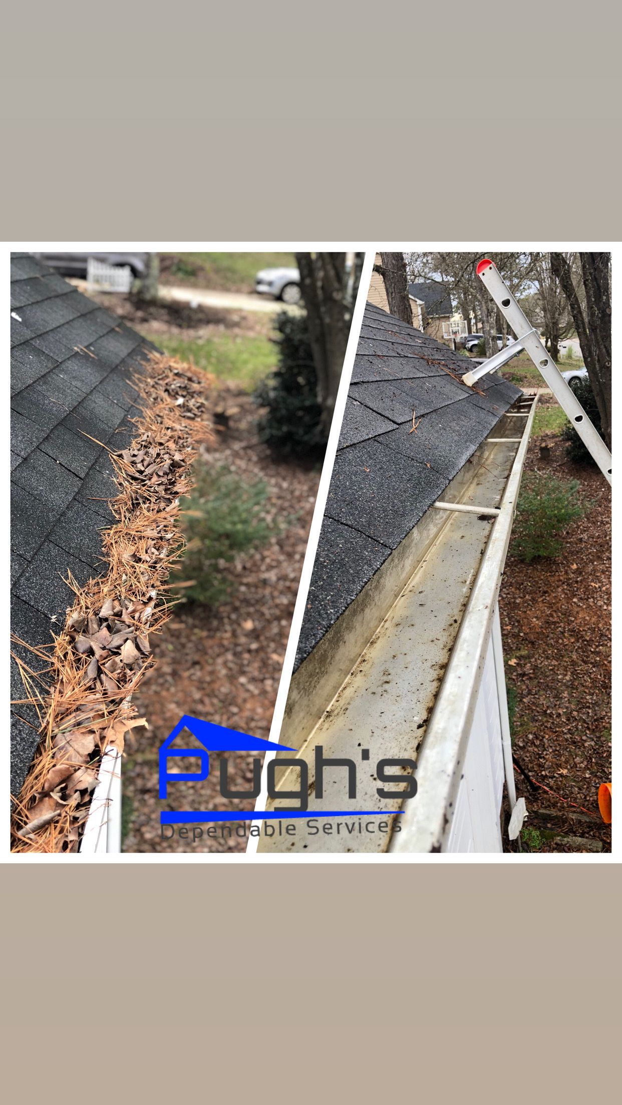 Gutter Cleaning for Pugh's Dependable Services, L.L.C. in Raleigh, NC
