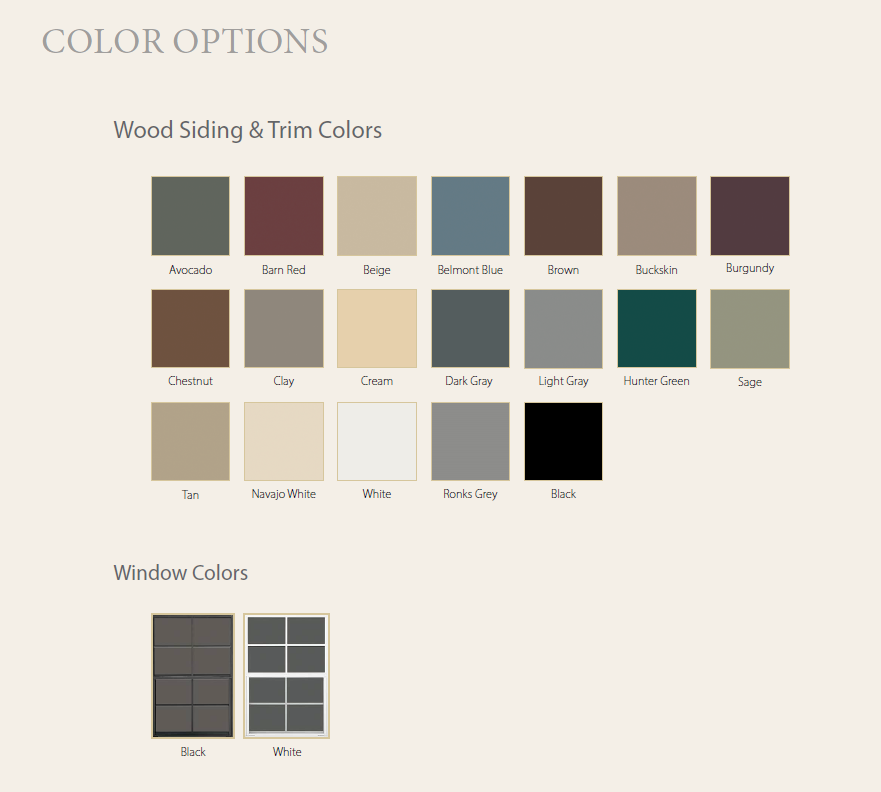 Design Options for Old Glory Sheds & Outdoors in Strasburg, PA