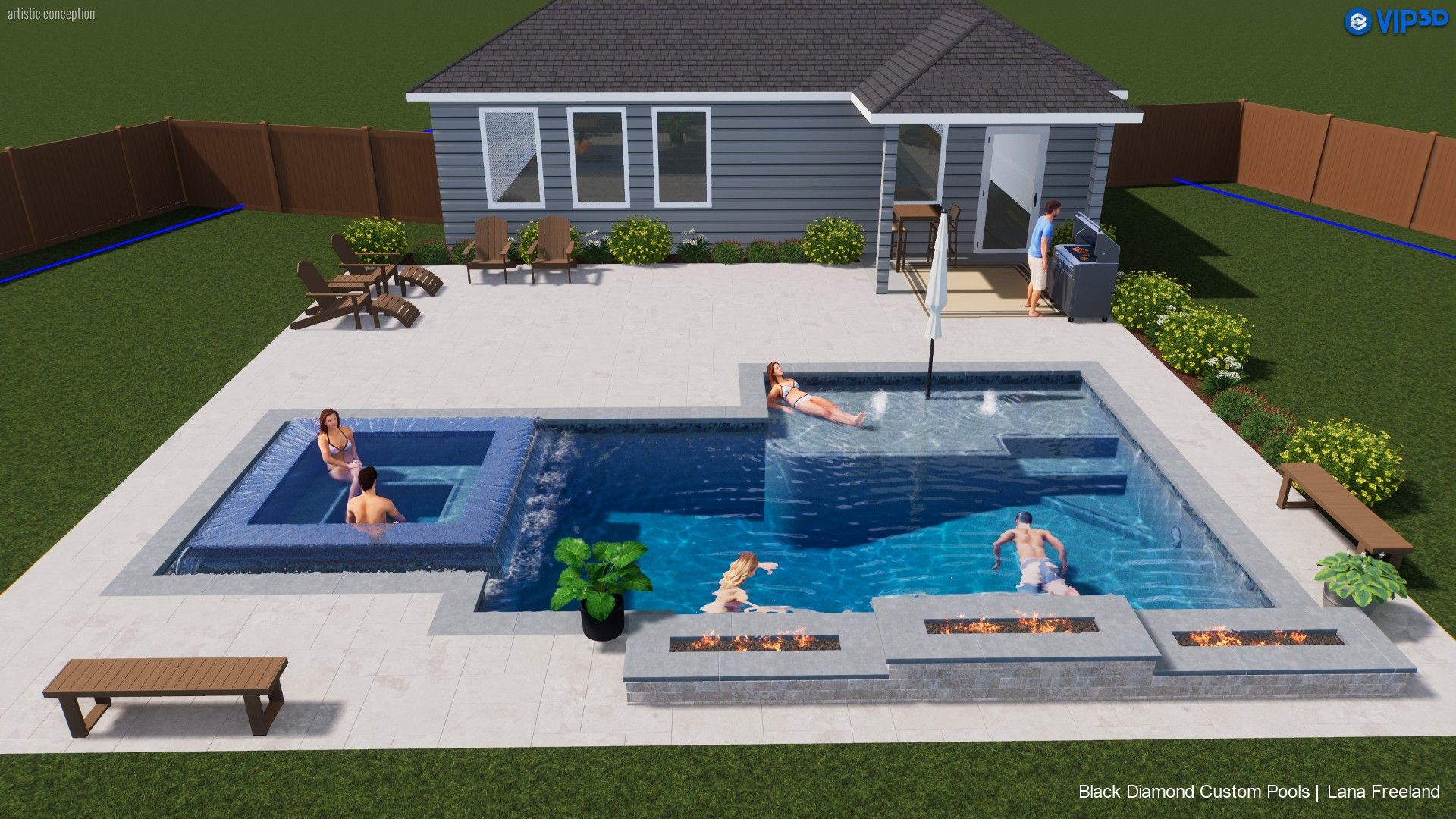  for Black Diamond Custom Pools LLC in Azle, TX