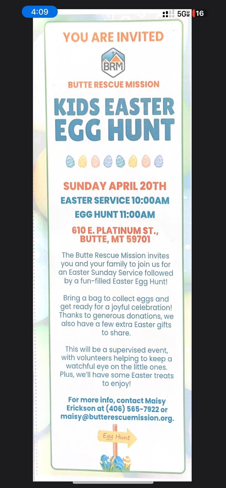  for Team 406 in Butte, MT