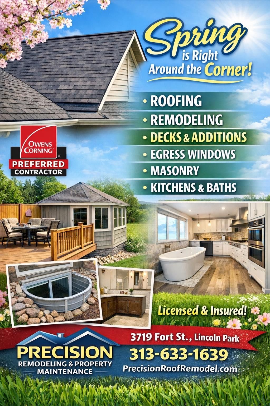  for Precision Remodeling and Property Maintenance  in Detroit, MI