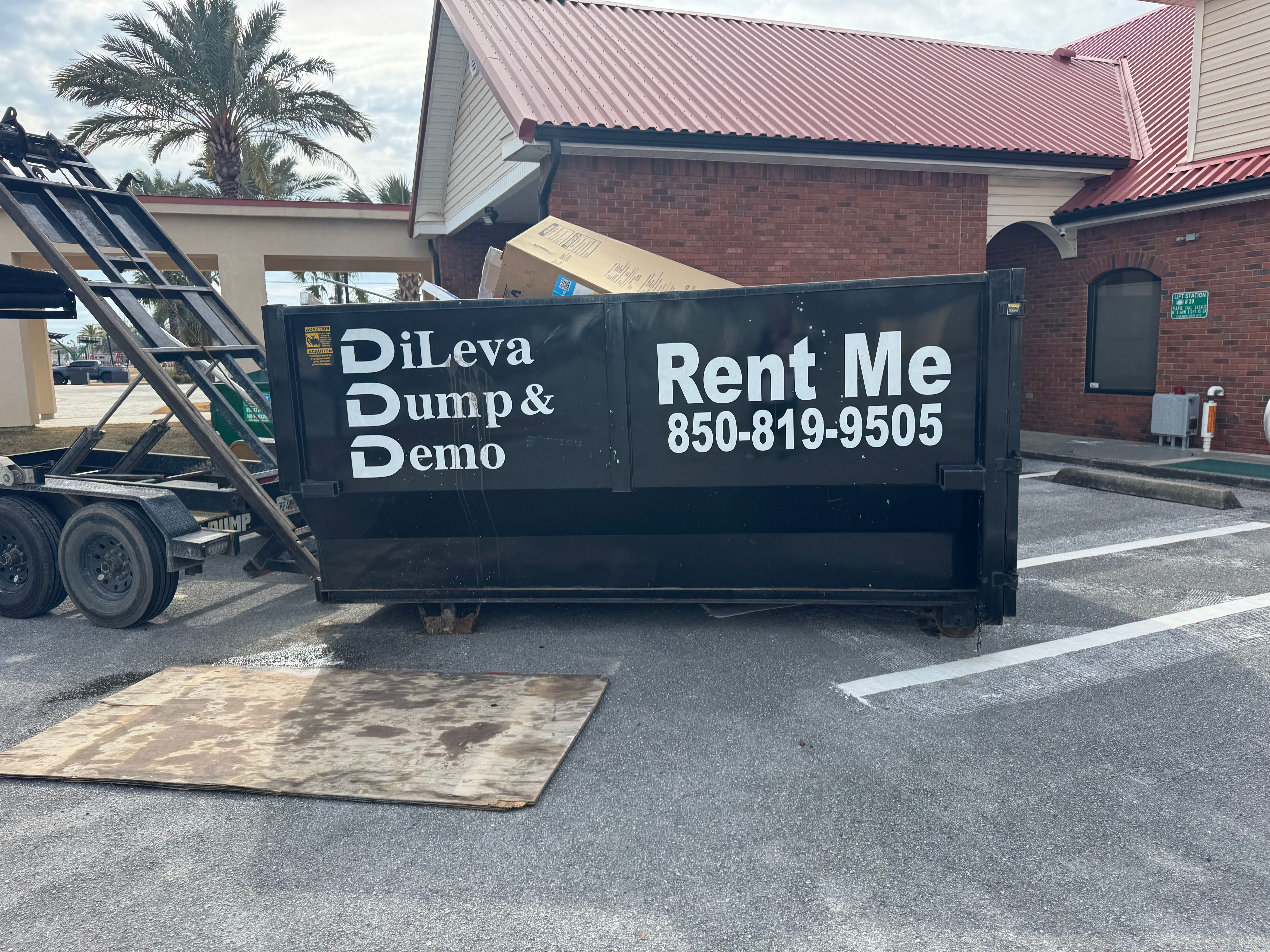 14 YD Dumpster Rental for DiLeva Dump and Demo in Panama City, FL