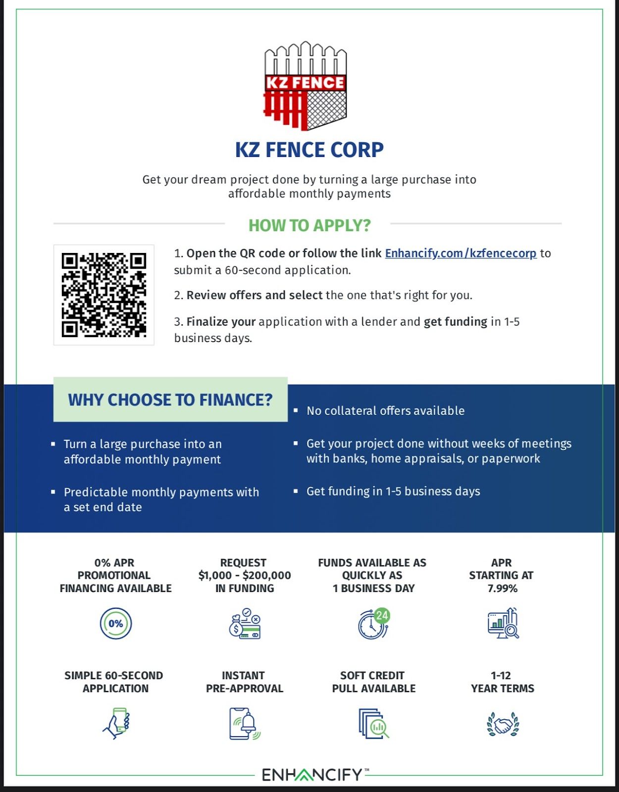  for KZ FENCE CORP in Beaumont, CA