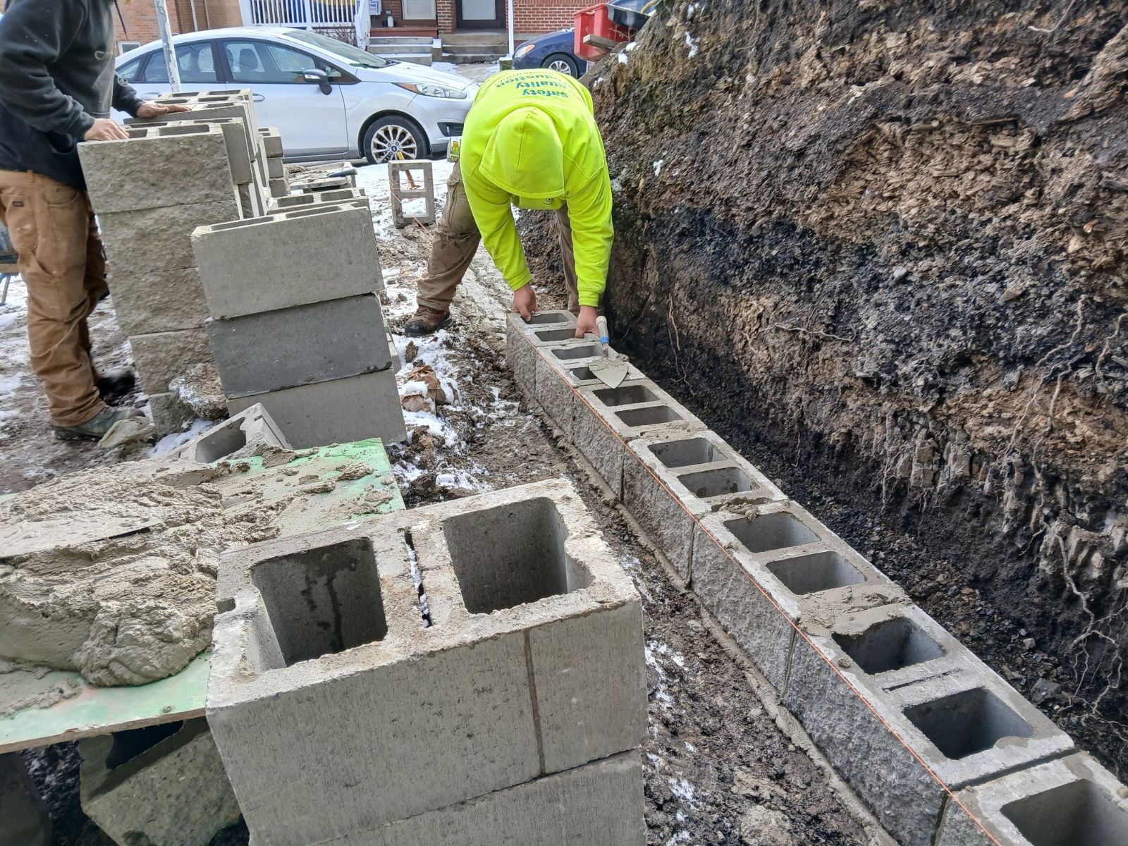 Retaining Wall  for Joseph Little Home Improvements in Pittsburgh, PA