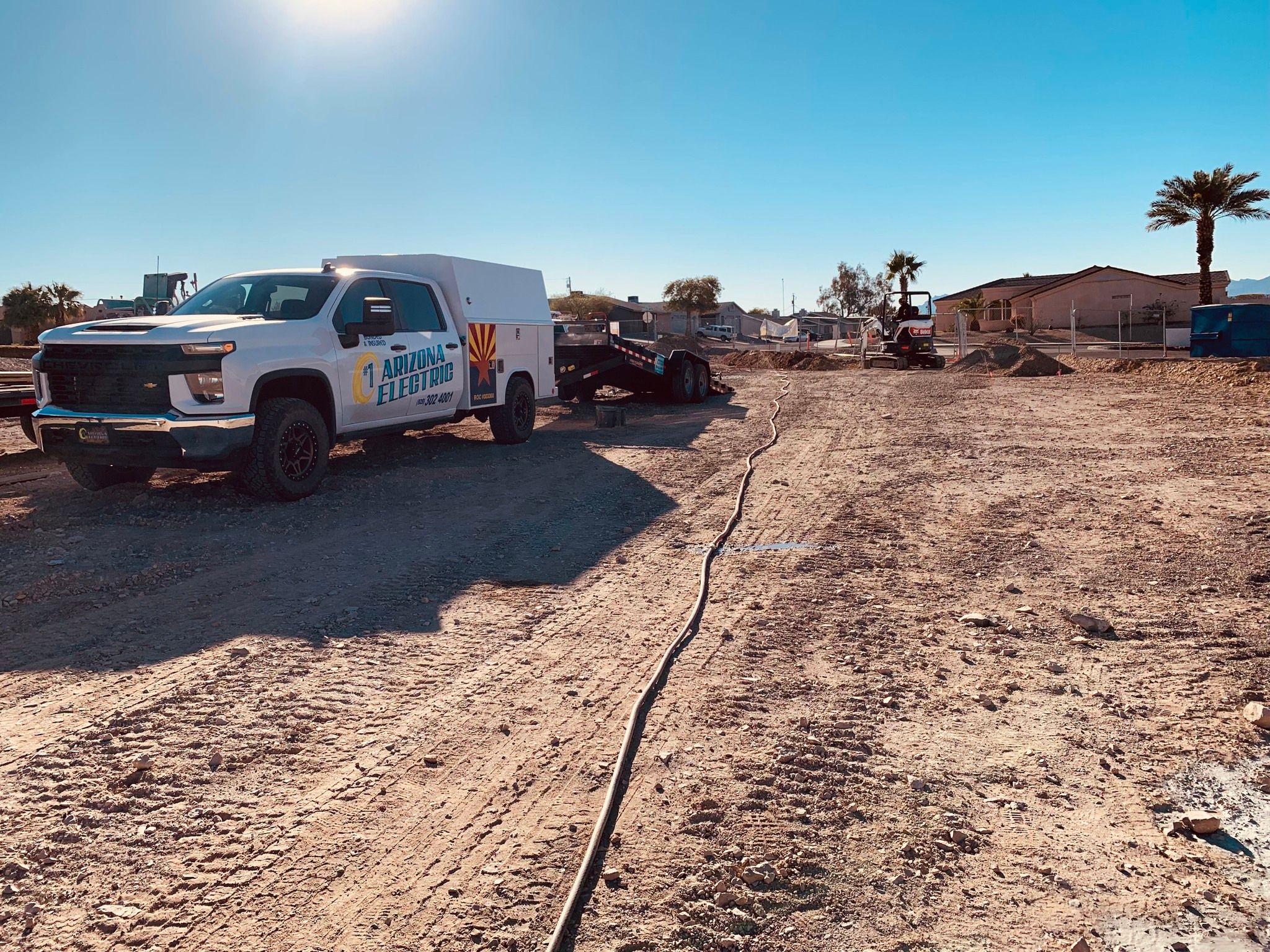 On the job site for #1 Arizona Electric LLC in Lake Havasu City, AZ