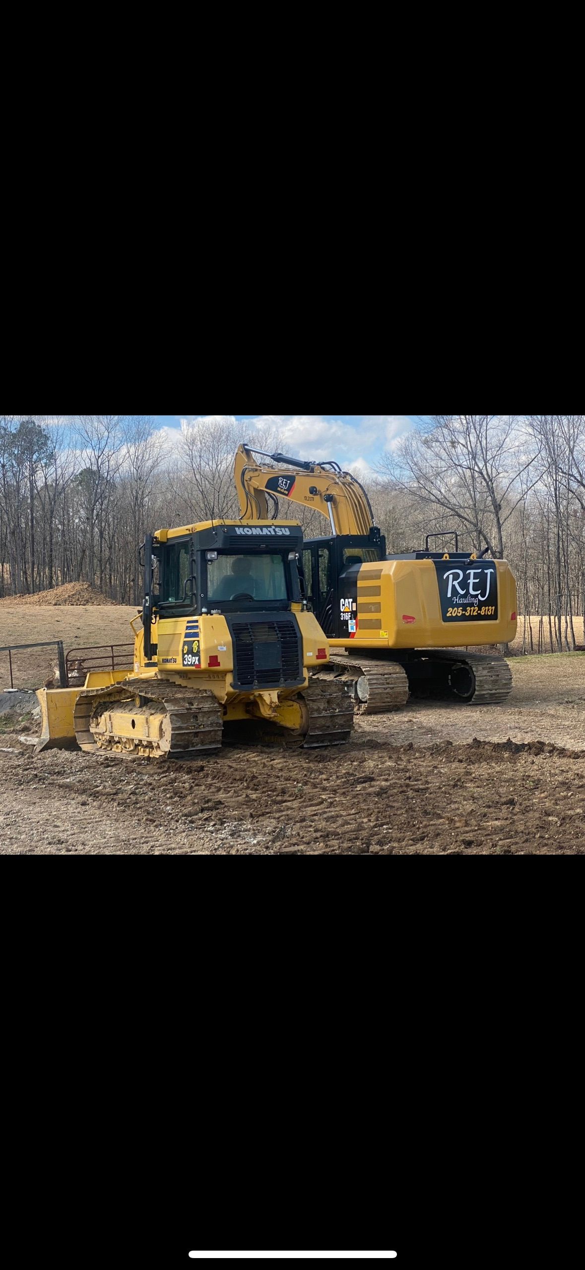 Excavating for REJ Hauling in Jemison, AL