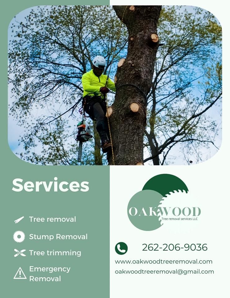  for Oakwood Tree Removal LLC in Oak Creek,  WI