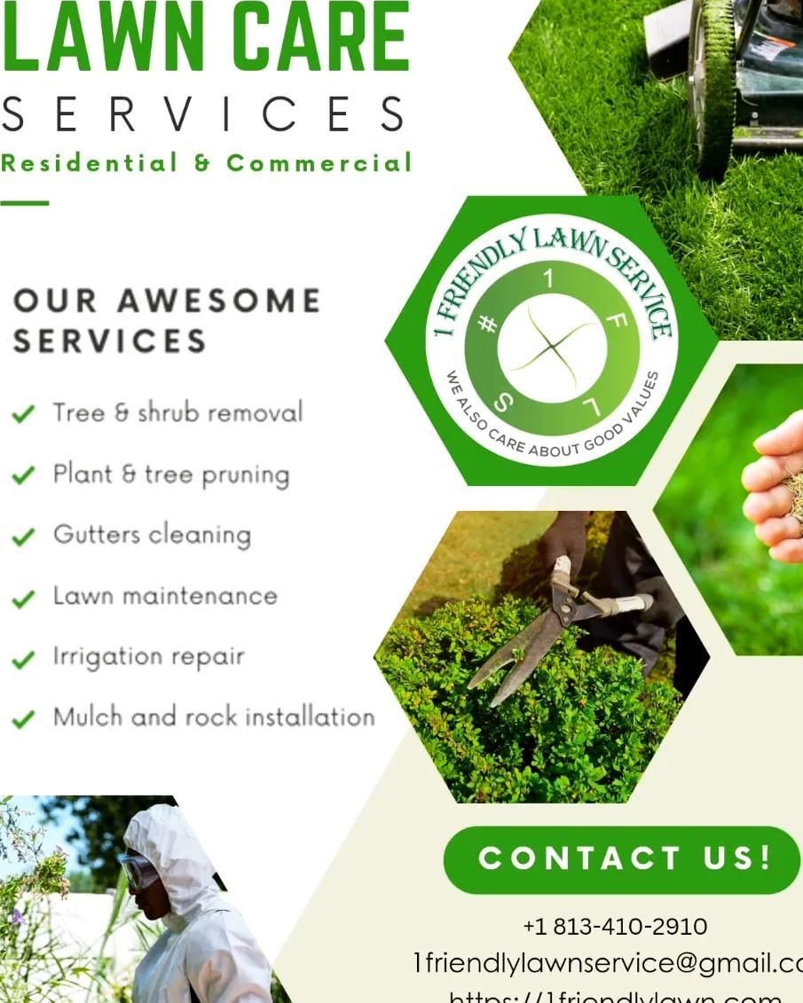  for 1 Friendly Lawn Service in Tampa, FL