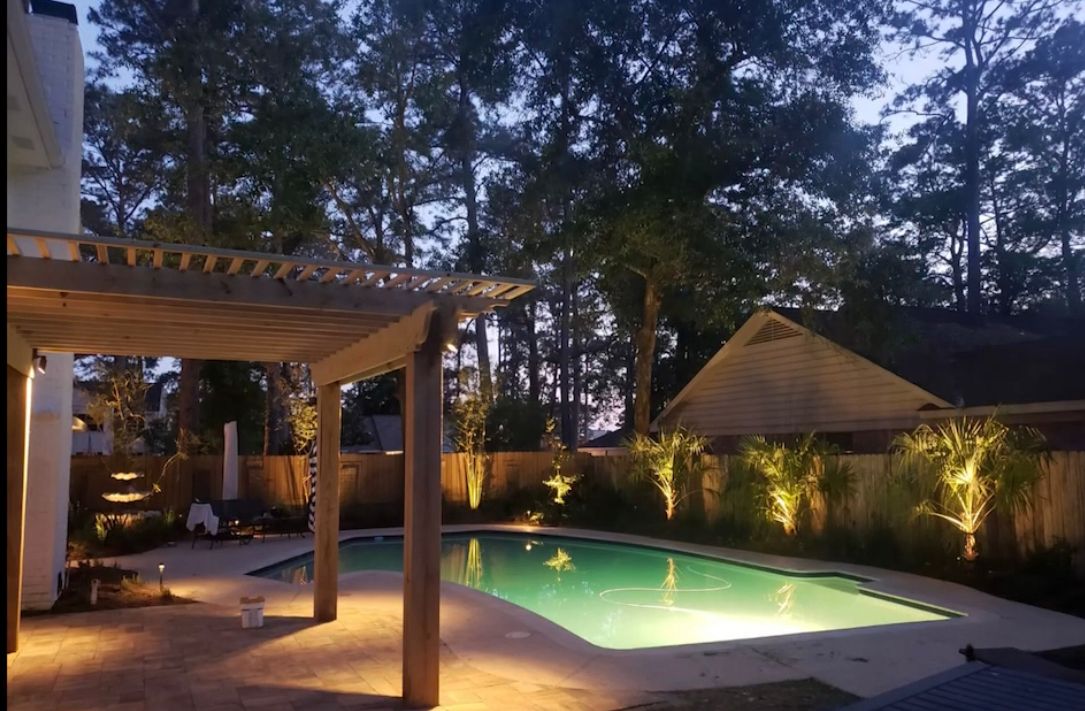 Outdoor Features for Atlas Land Design in Creekside Park, TX