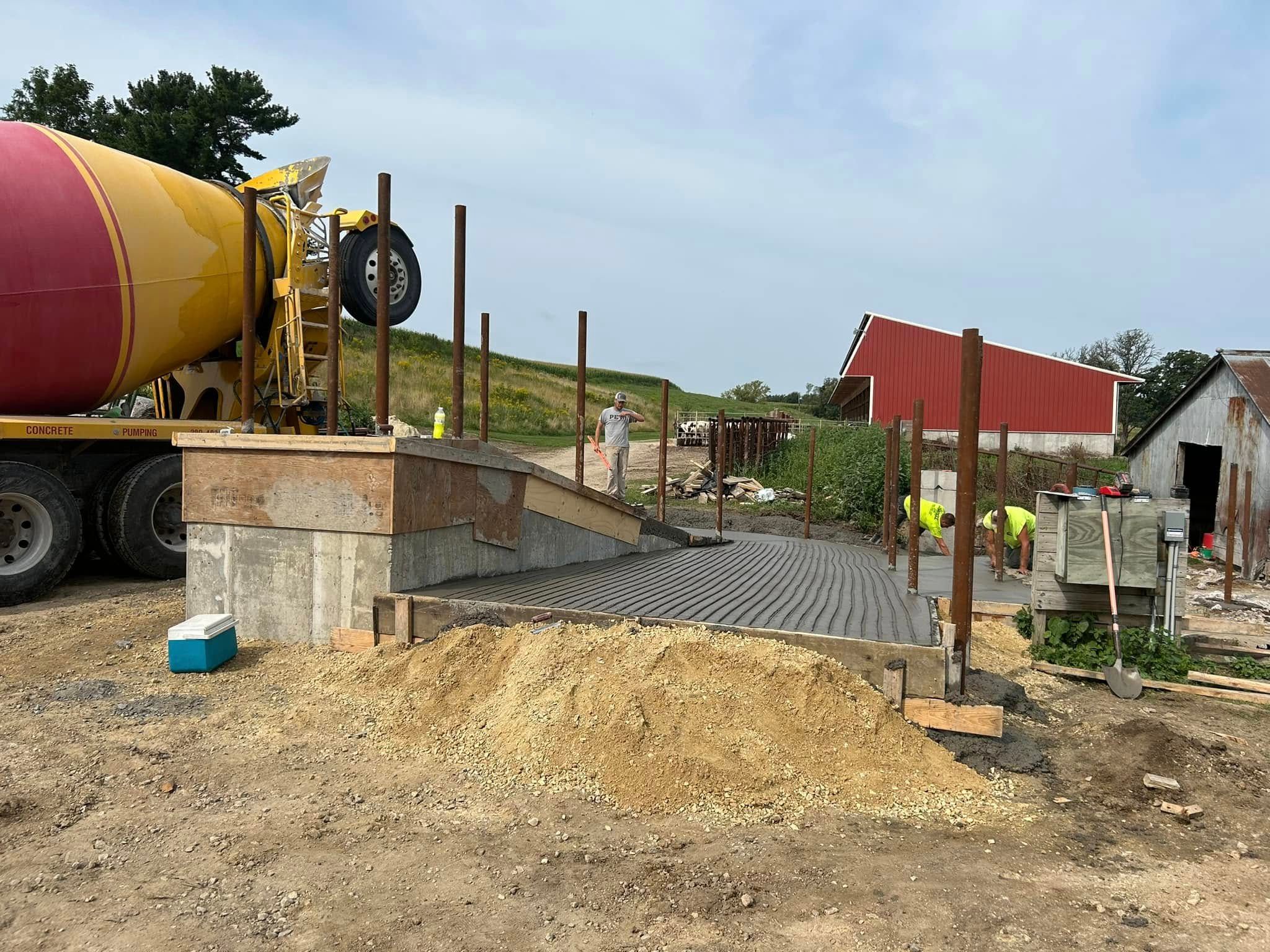 Concrete for Anderson Concrete Construction in Olmsted County, MN