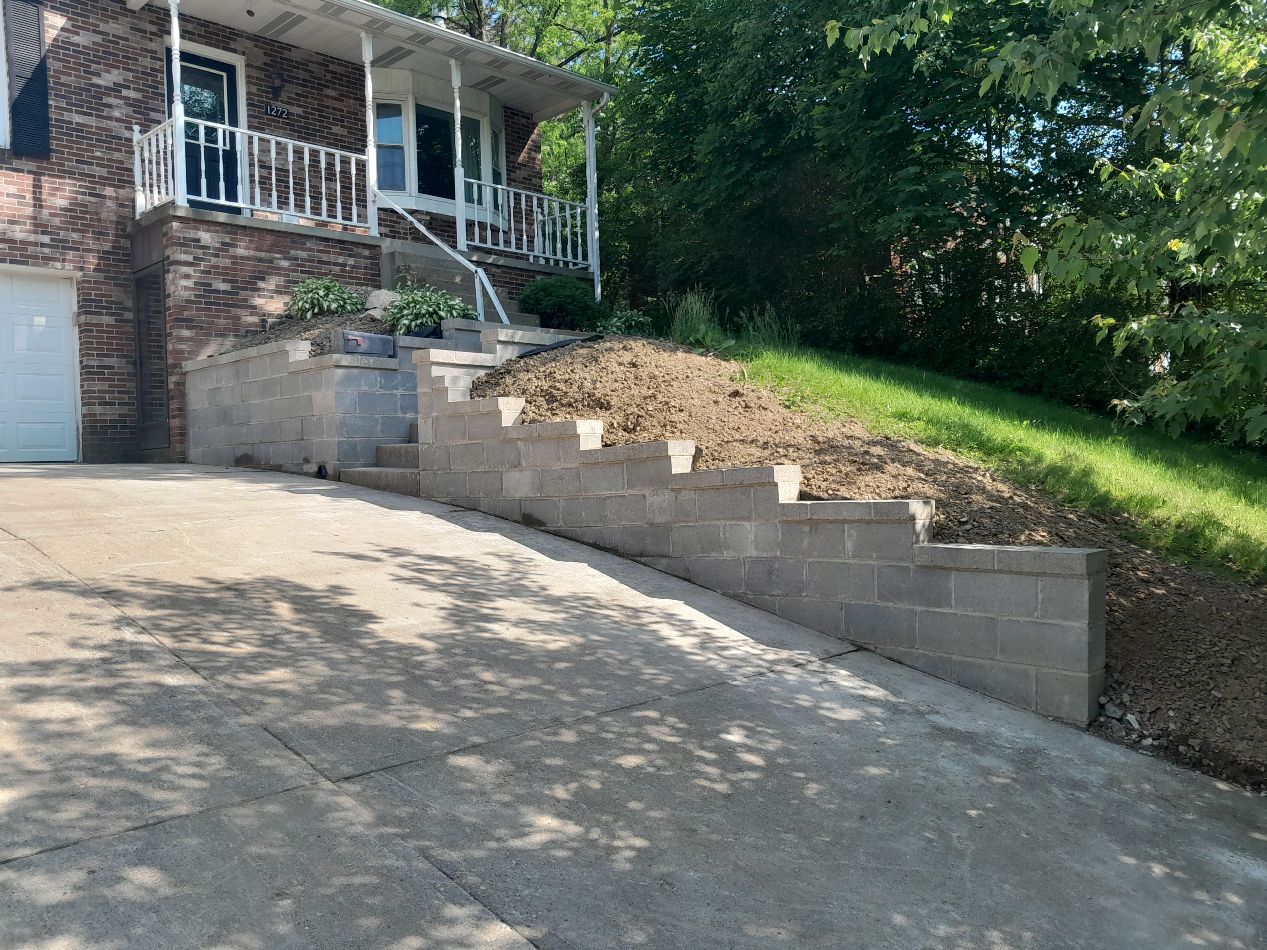 Retaining Wall  for Joseph Little Home Improvements in Pittsburgh, PA