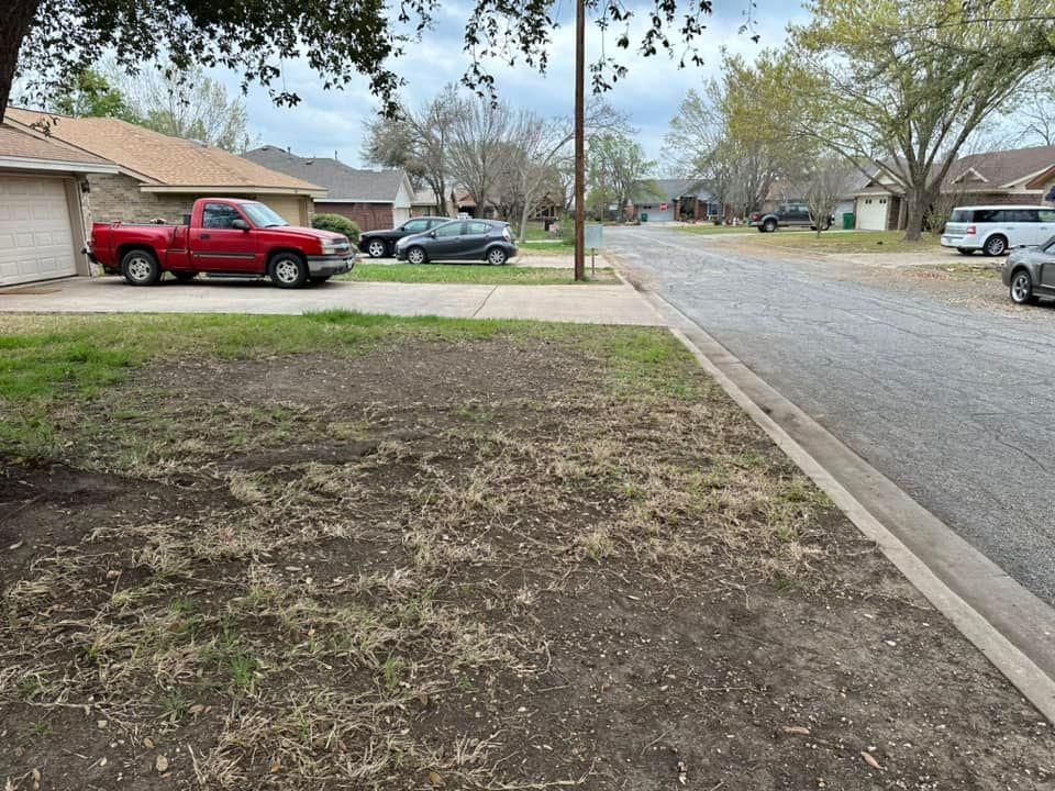 Mowing for Allen Lawn Care in Taylor, Texas