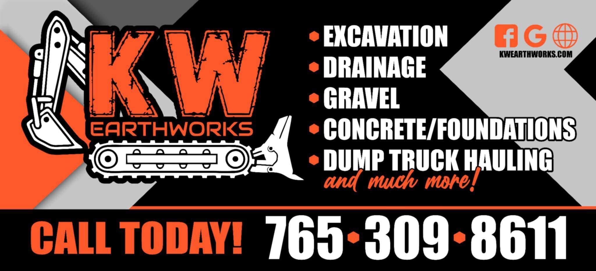  for KW Earthworks in Connersville, IN