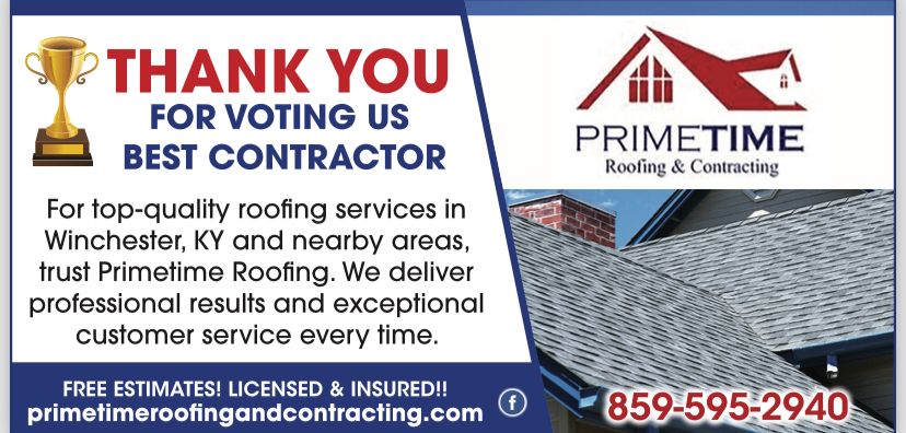  for Primetime Roofing & Contracting in Winchester, KY