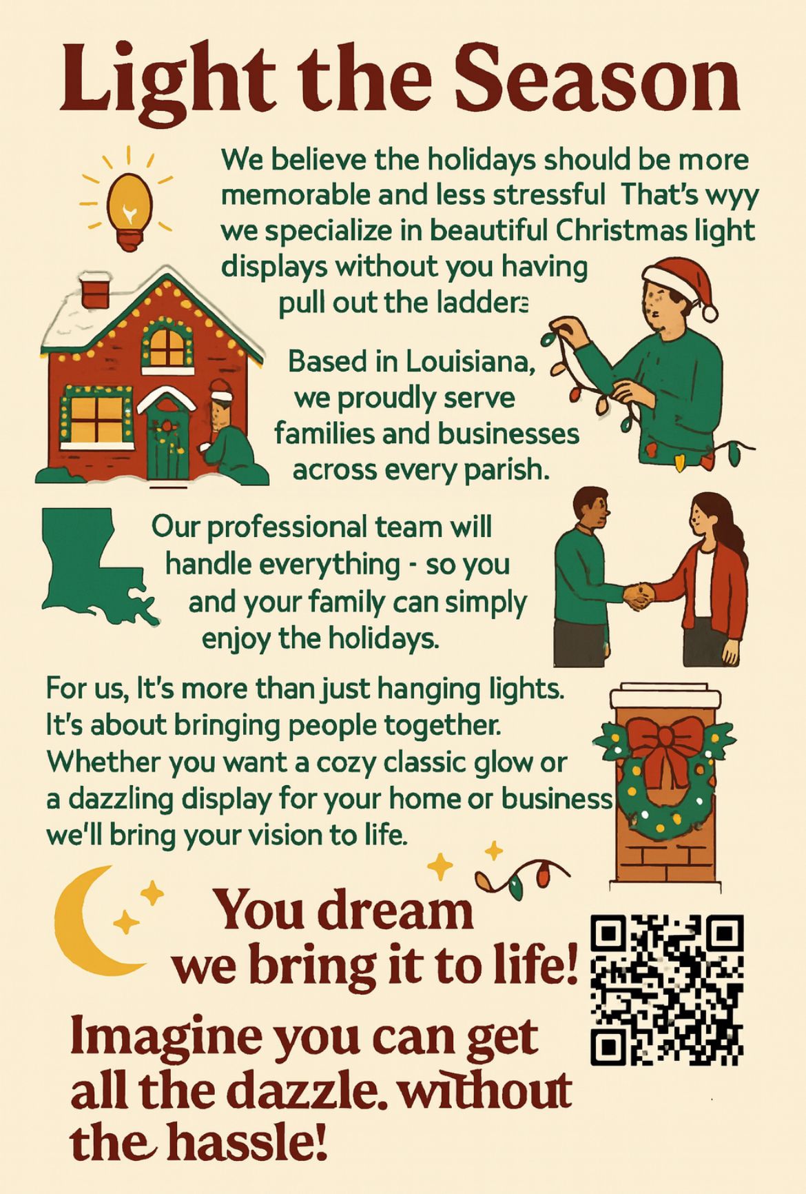 Christmas Lights Installation for Light The Season in Lafayette Parish,  LA
