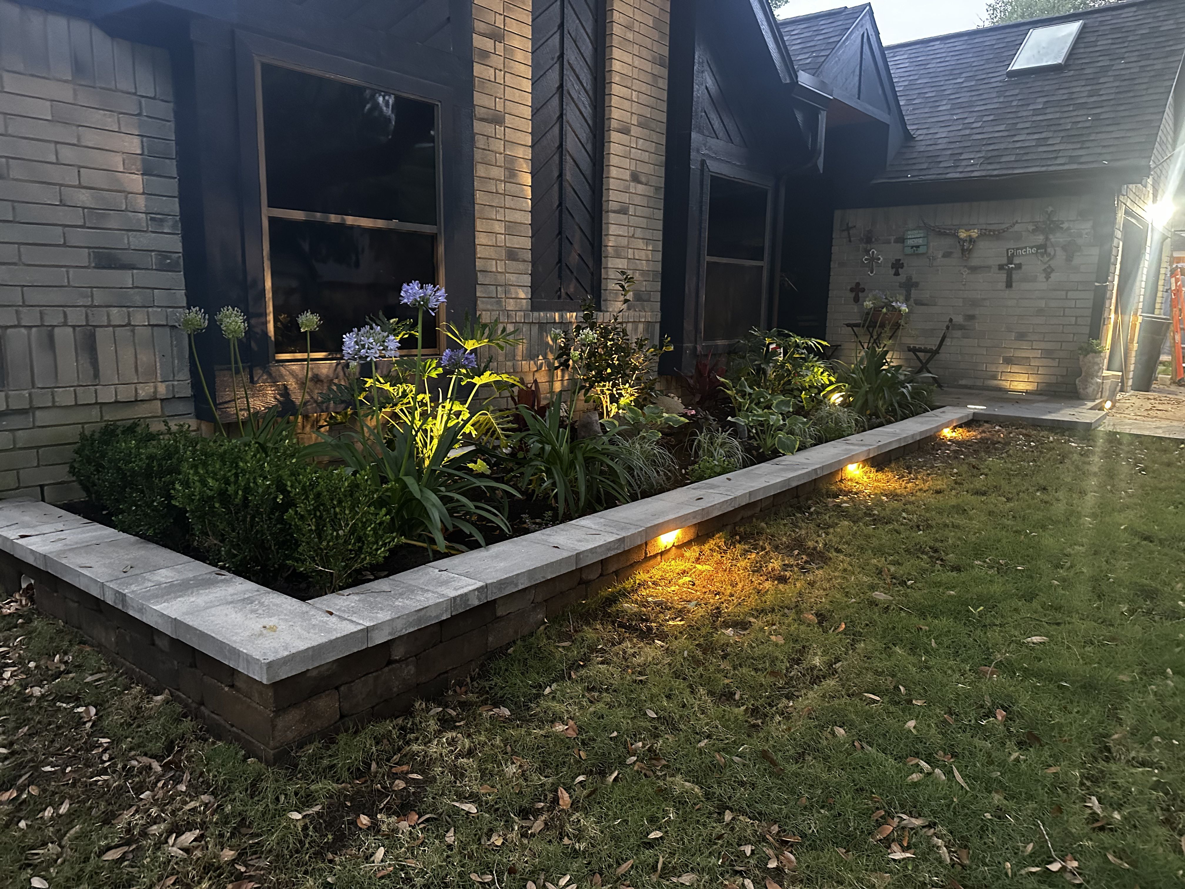 Lighting for Atlas Land Design in Creekside Park, TX