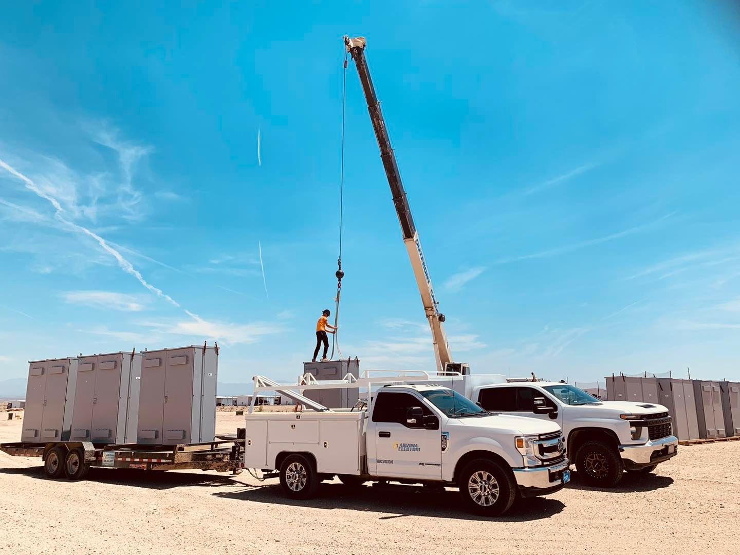 On the job site for #1 Arizona Electric LLC in Lake Havasu City, AZ