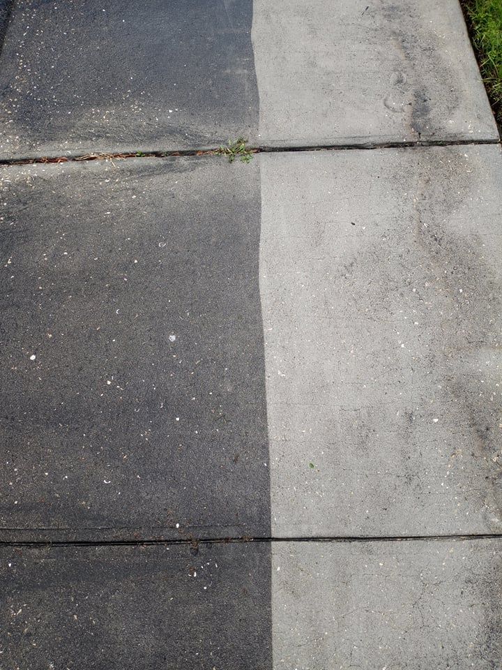 Photo number 18 of Sierra Pavers & Power Washing LLC's best work performing a Driveway & Sidewalk Cleaning job