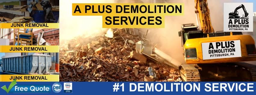  for A Plus Demolition Retaining Walls and Clean Out. Serving the Greater Pittsburgh Area in Pittsburgh, PA