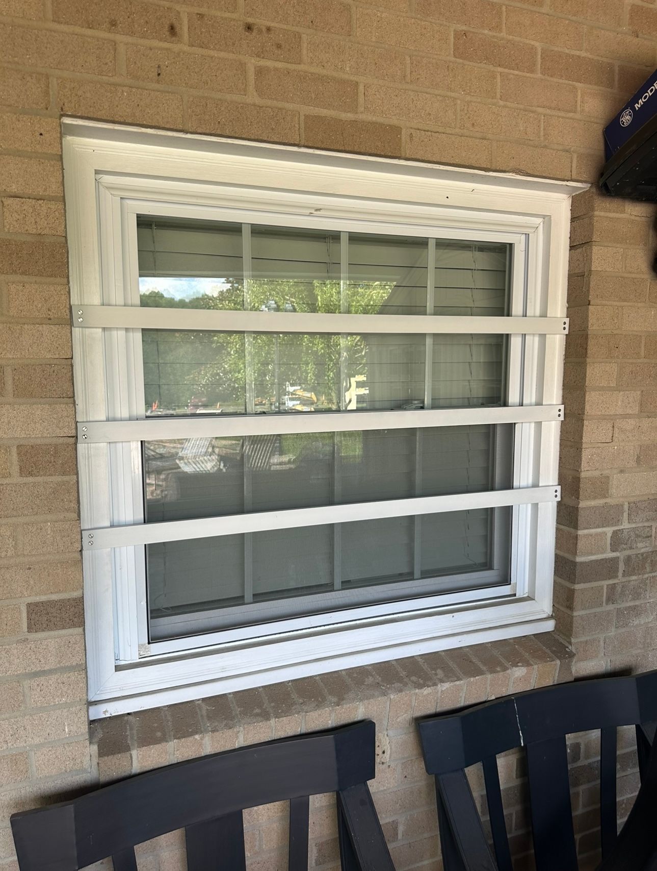 Security Window Bars at Justin’s Garage Door in Gaithersburg, MD