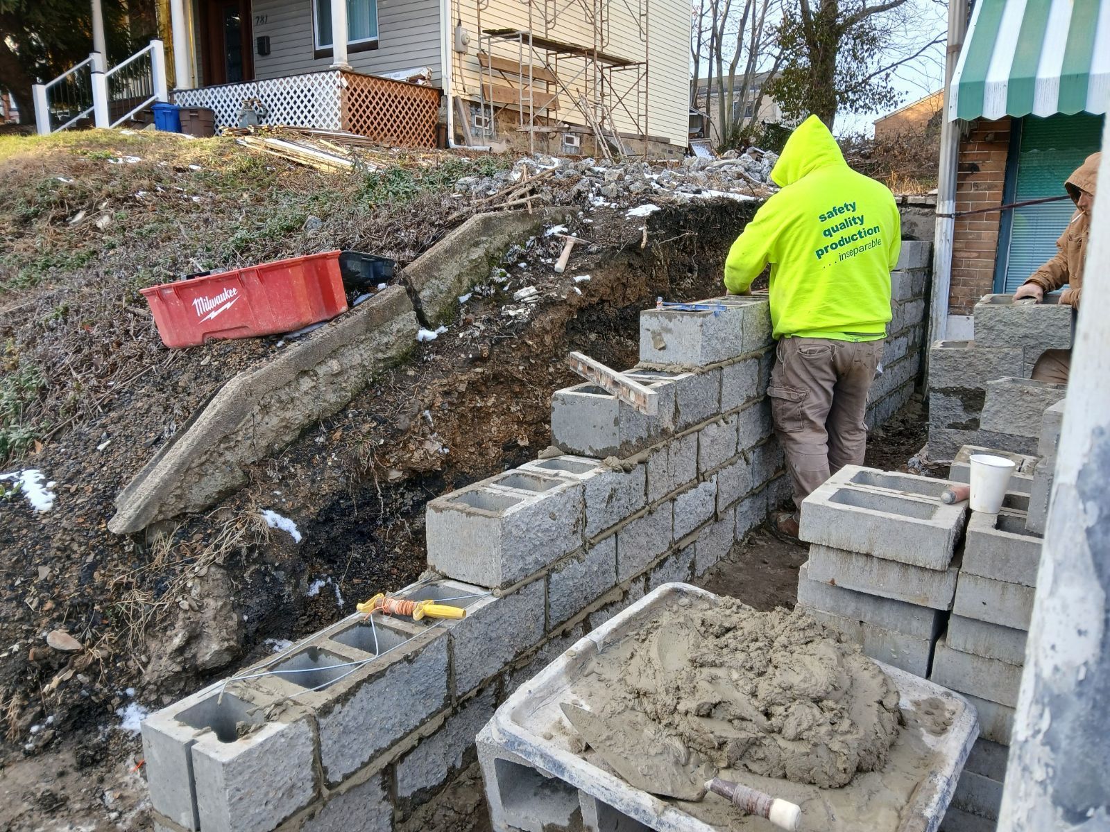 Retaining Wall  for Joseph Little Home Improvements in Pittsburgh, PA