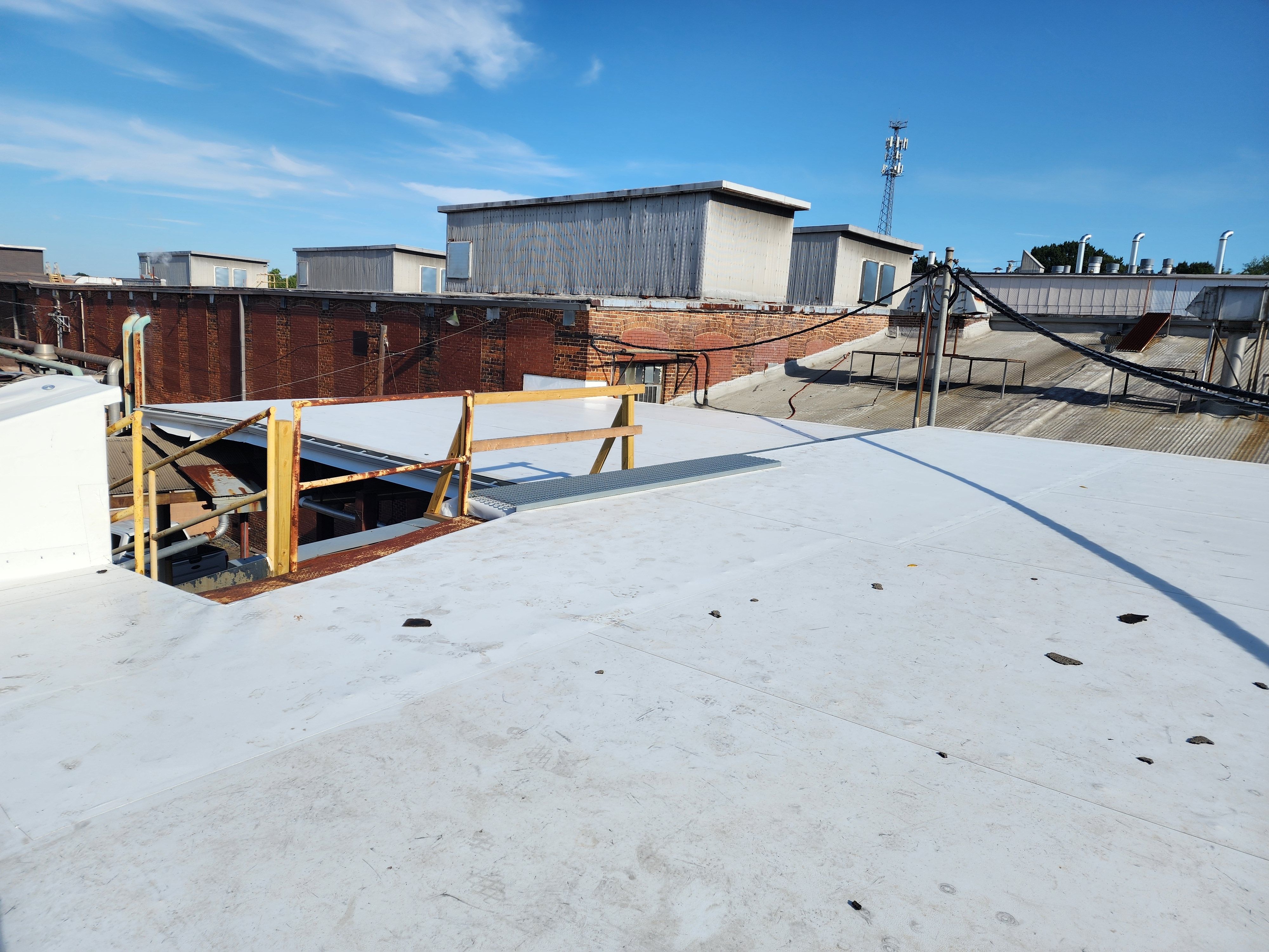 Industrial Plant Dock Roof Replacement for Merl's Construction LLC in Statesville, NC