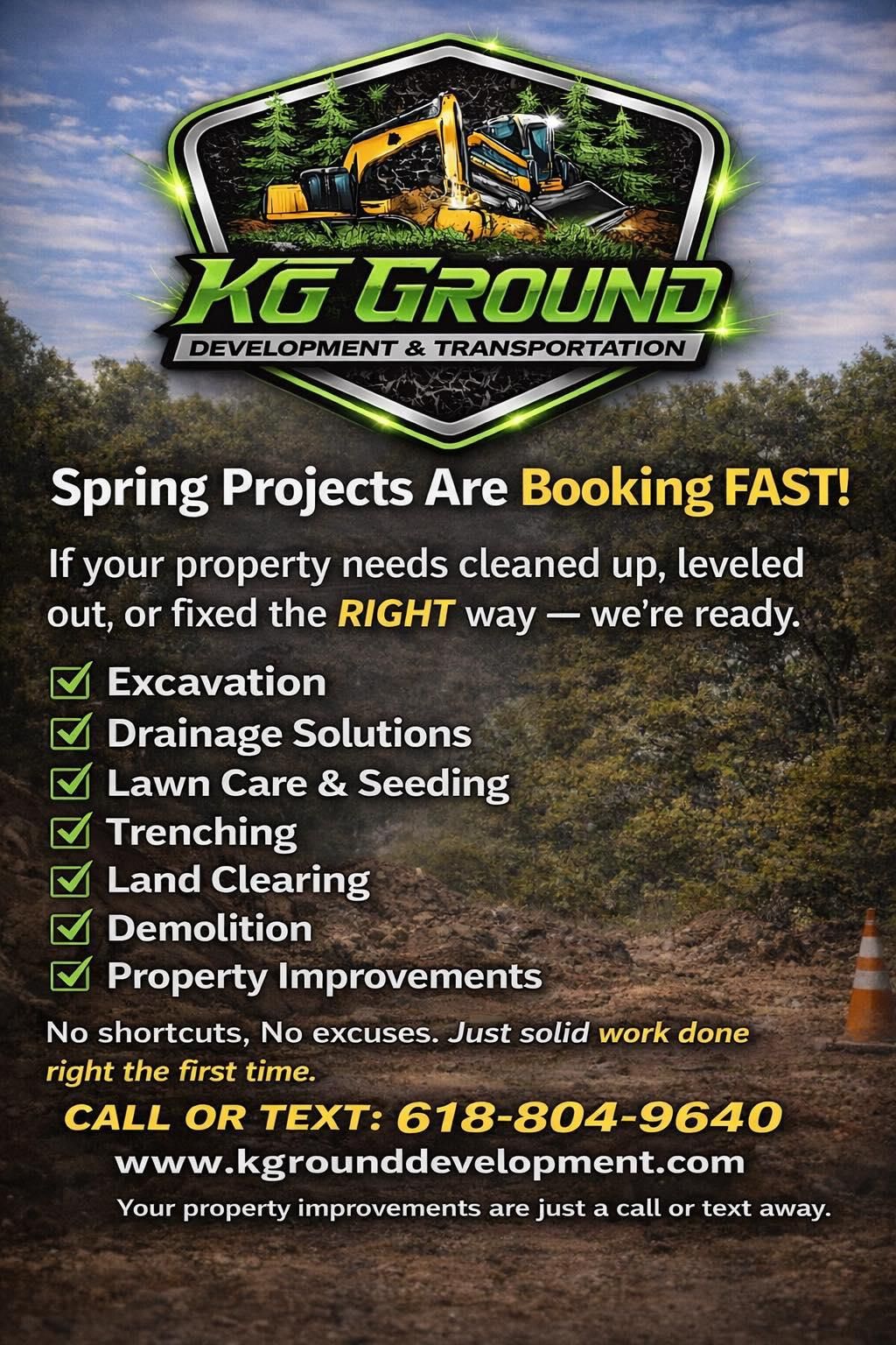  for KG Ground Development and Transportation in Newton, IL