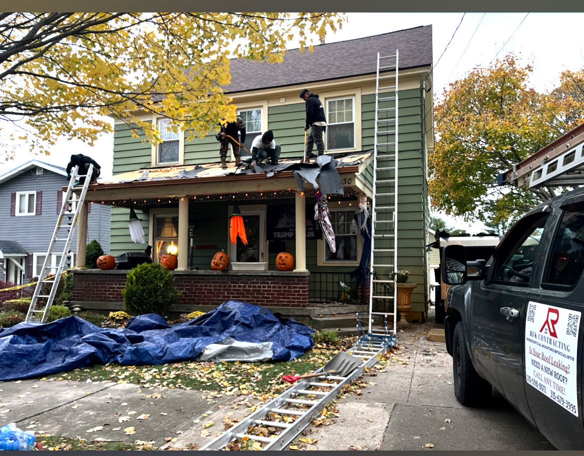 Roofing Installation for RFK Contracting in Wolcott, NY
