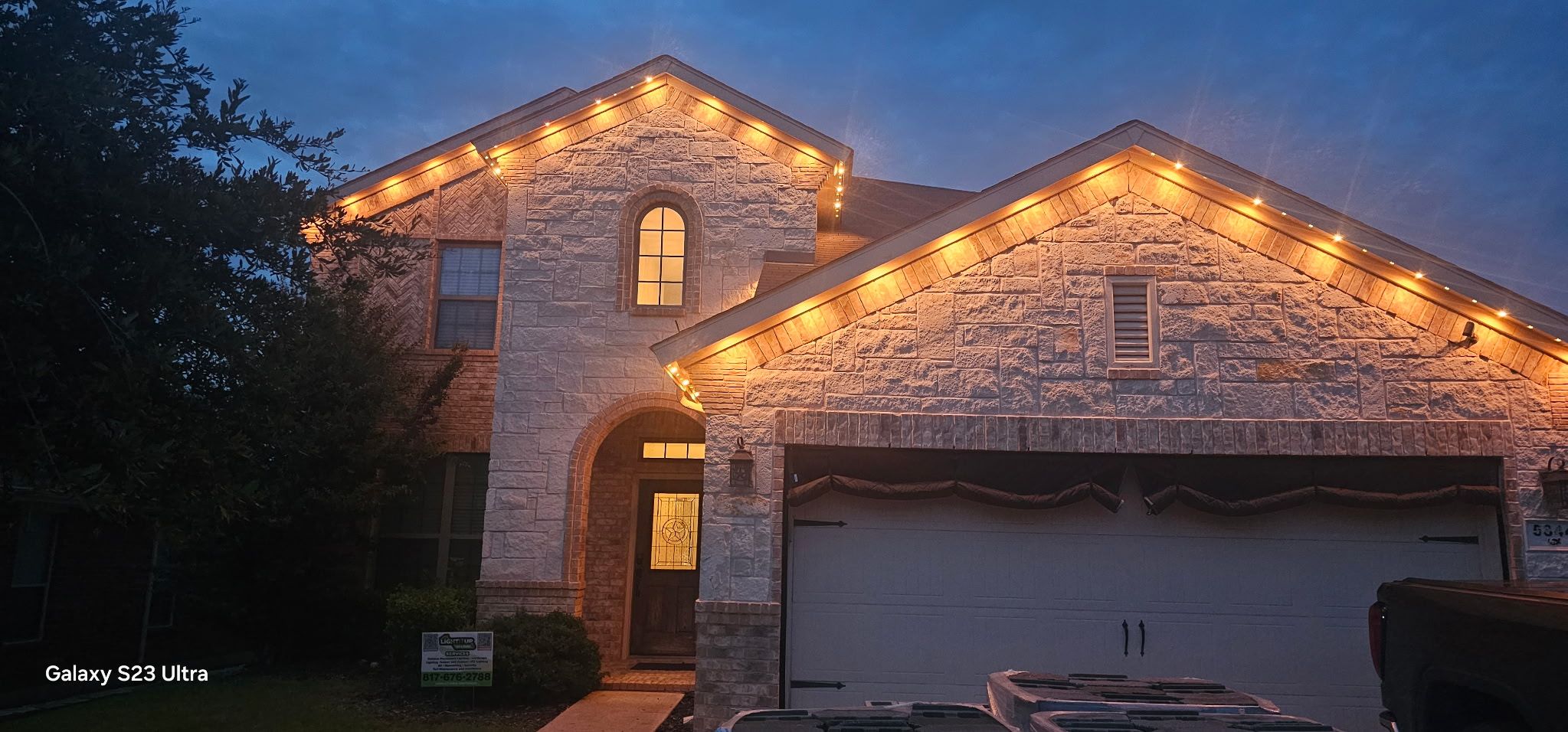 Permanent Holiday Lighting  for Light It Up AV and Turf in Keller, TX