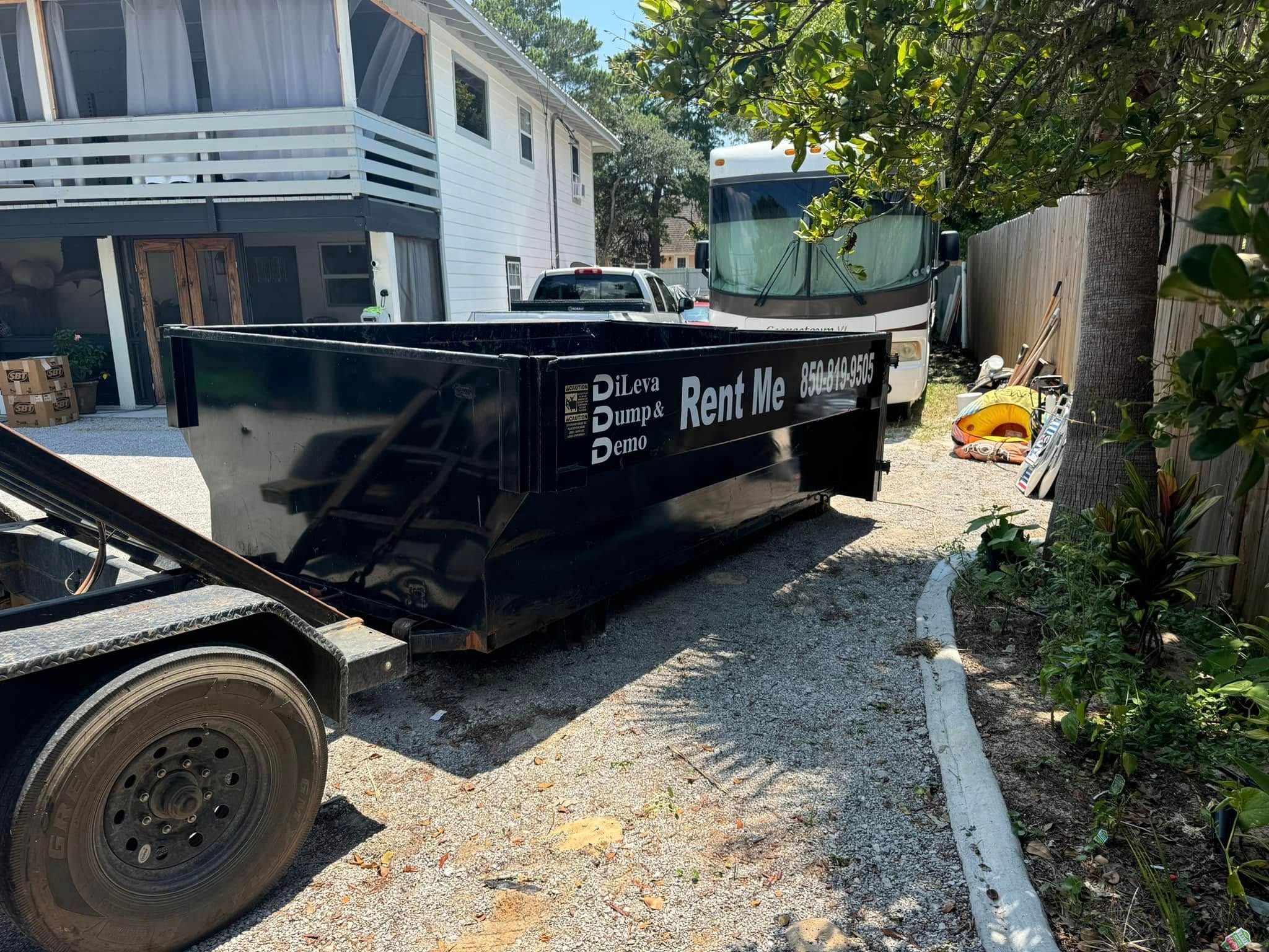 14 YD Dumpster Rental for DiLeva Dump and Demo in Panama City, FL