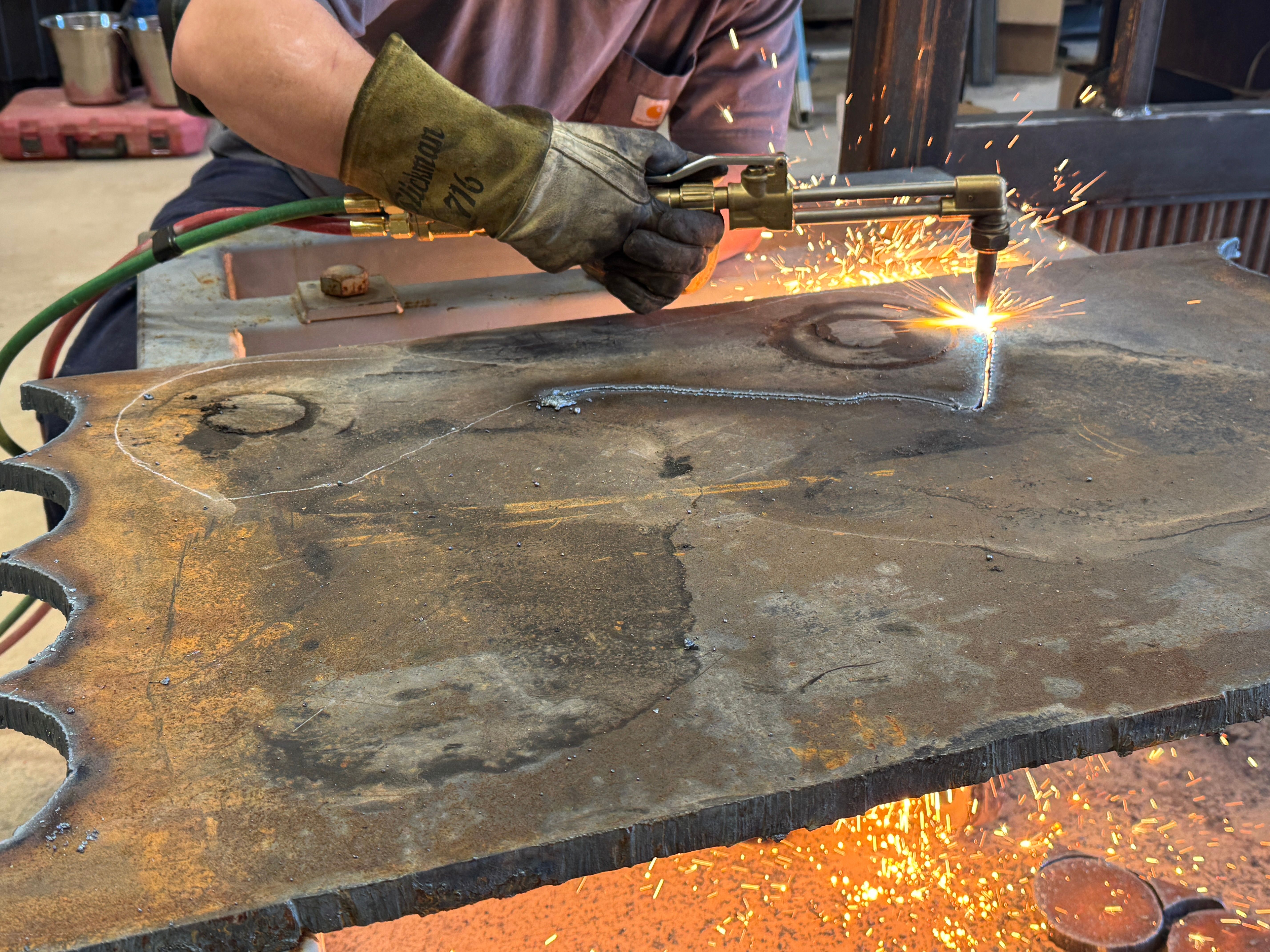 Excavator bucket repair  for SPF Welding in Summertown, TN