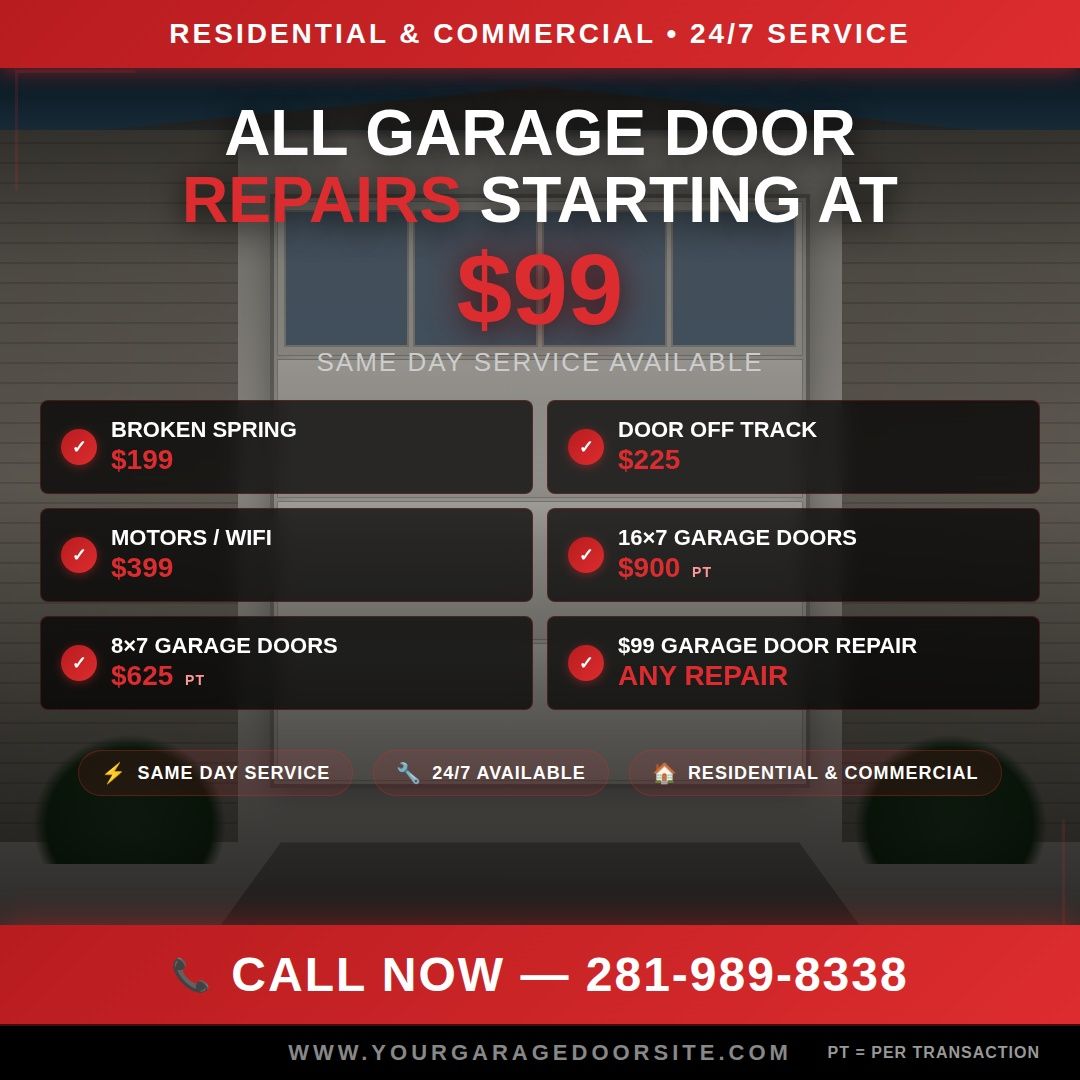  for Tx Fast And Affordable Garage Door Services in Houston, TX