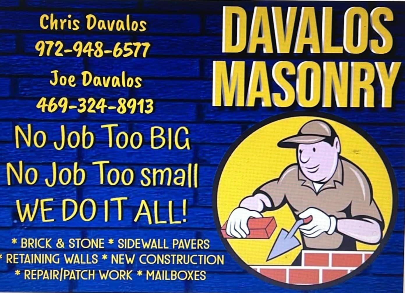  for Davalos Masonry in Mesquite, TX