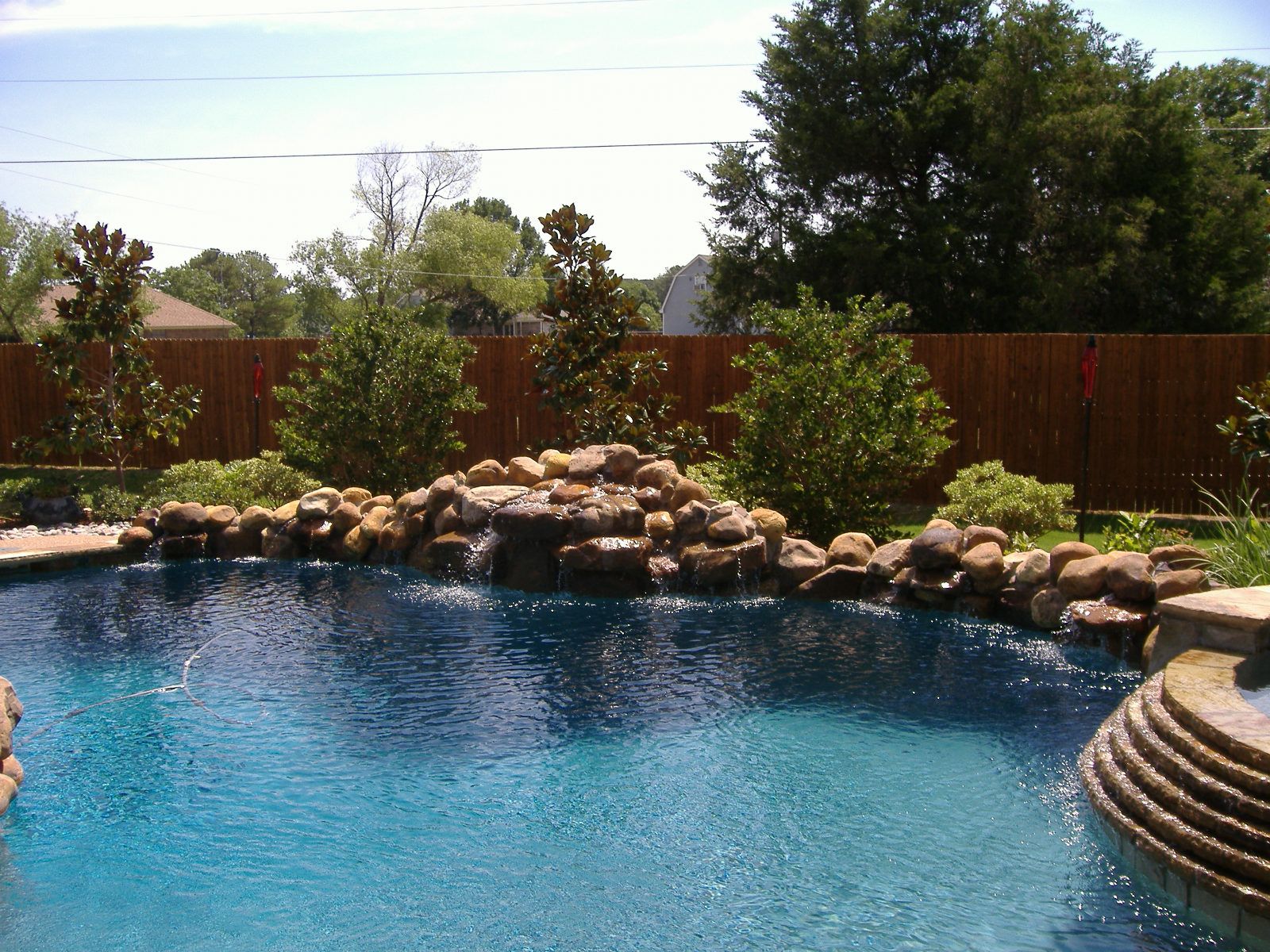 Custom Pool Construction for Out Back Pool and Spa Creations in The Woodlands, TX