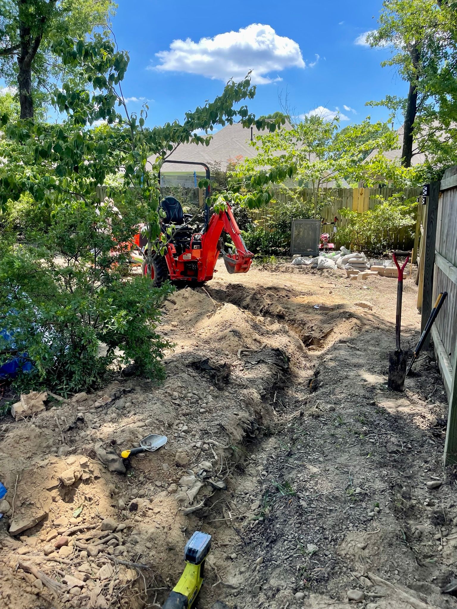 Scnider Drainage & Landscape  for Emory's Garden Landscape Emporium in Memphis,  TN