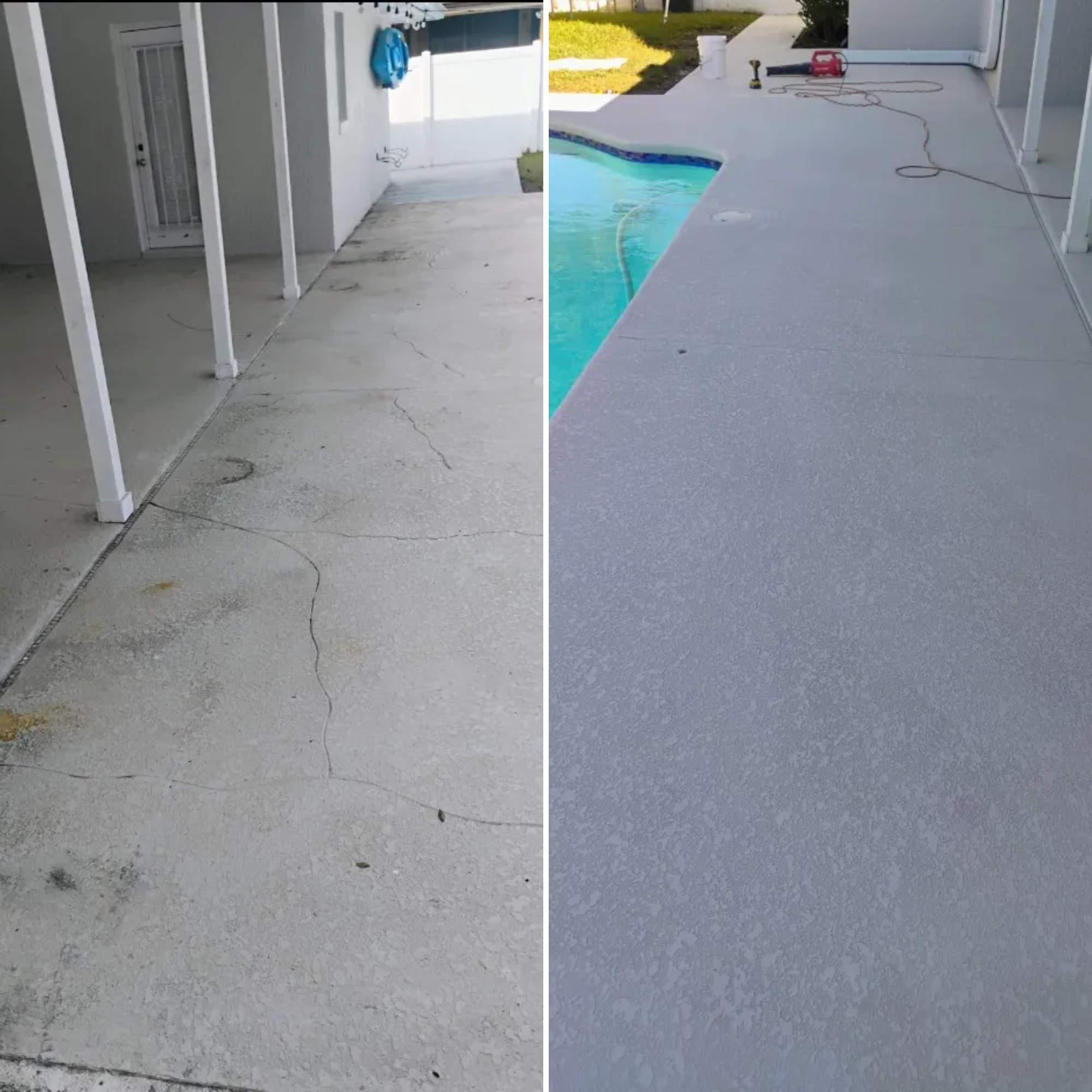 Pool deck resurfacing for American Acrylic Concrete Coatings in Longwood, FL