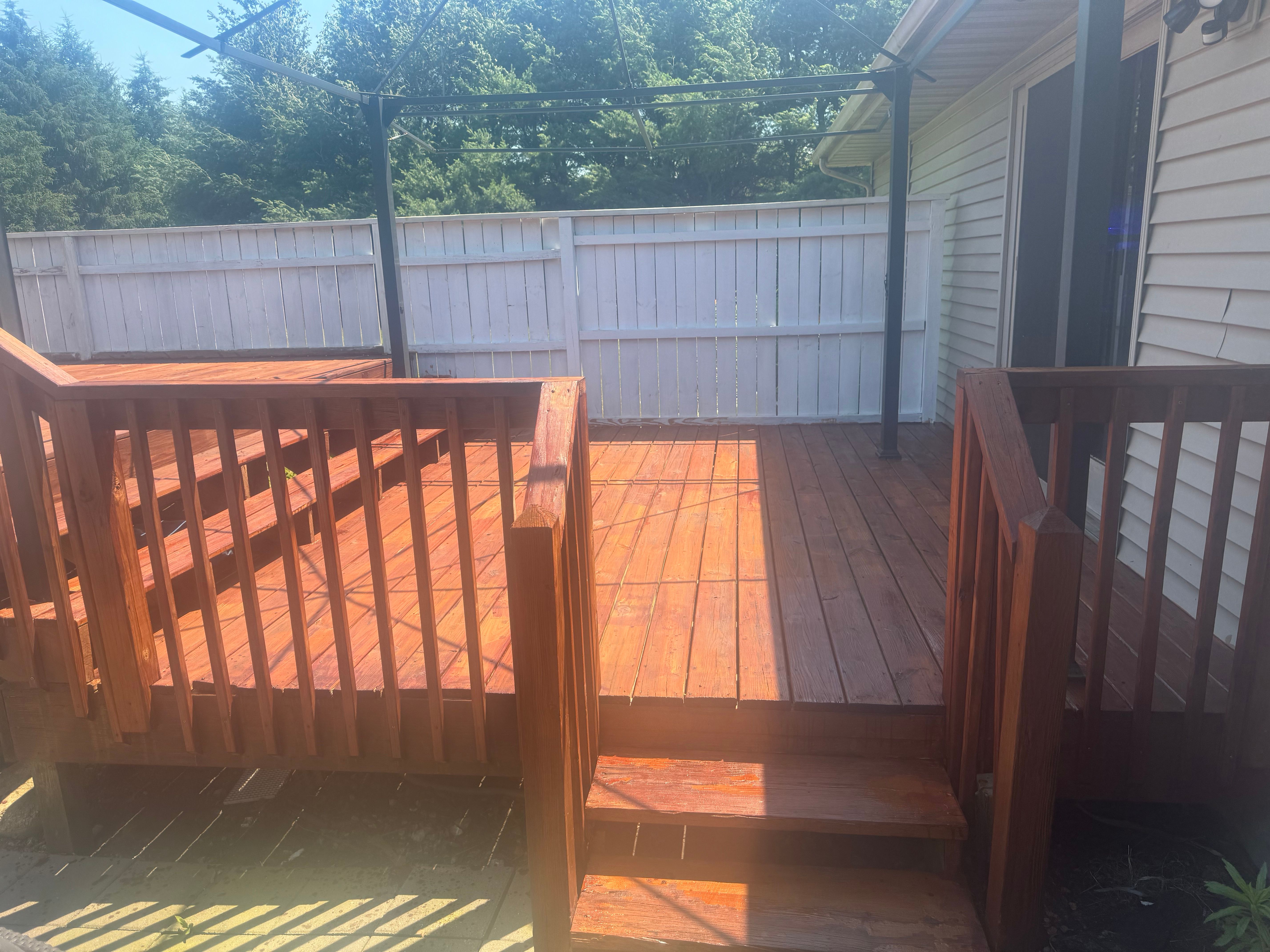 Staining for Risner Construction in De Motte, IN