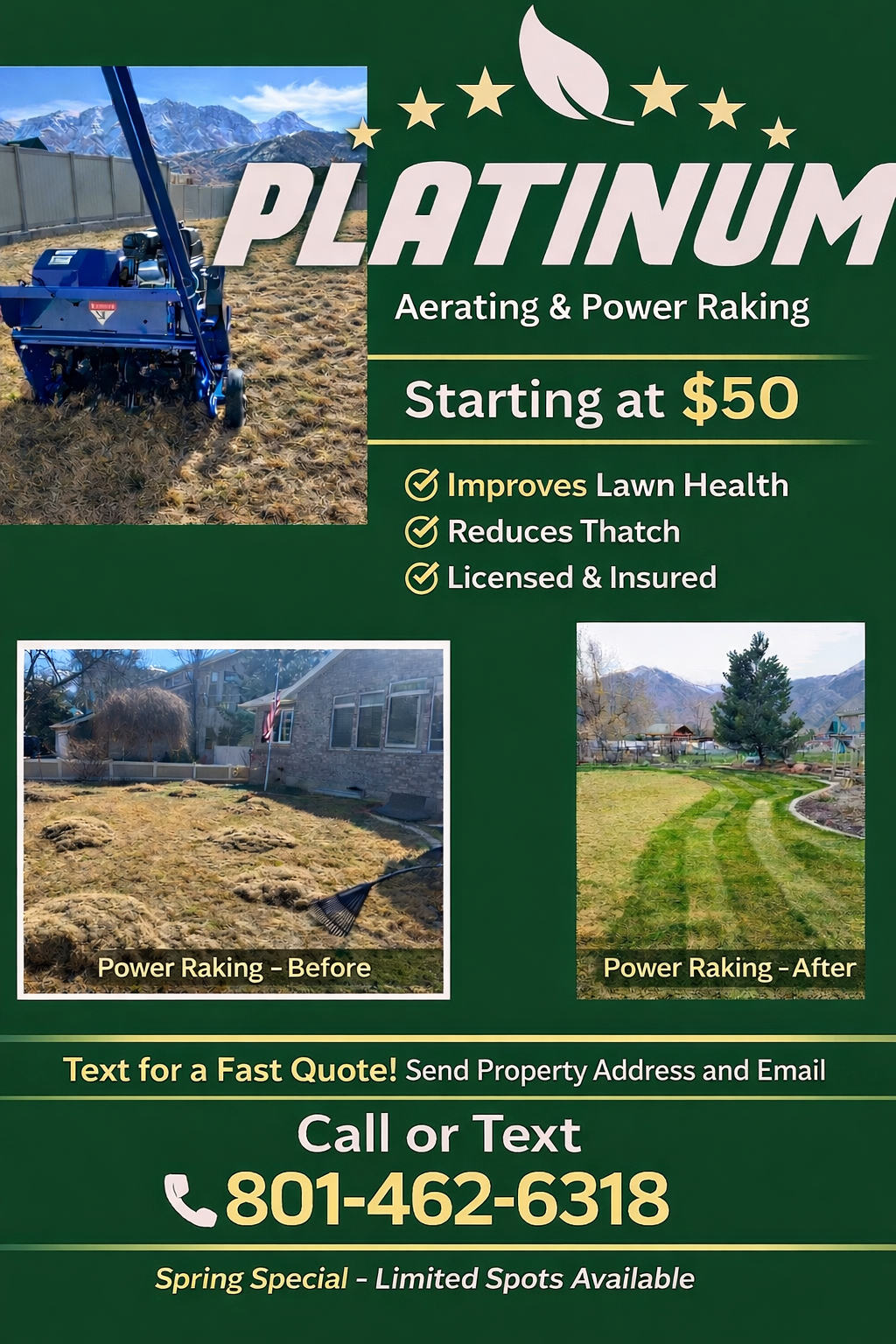  for Platinum Lawn Service in Santaquin, UT