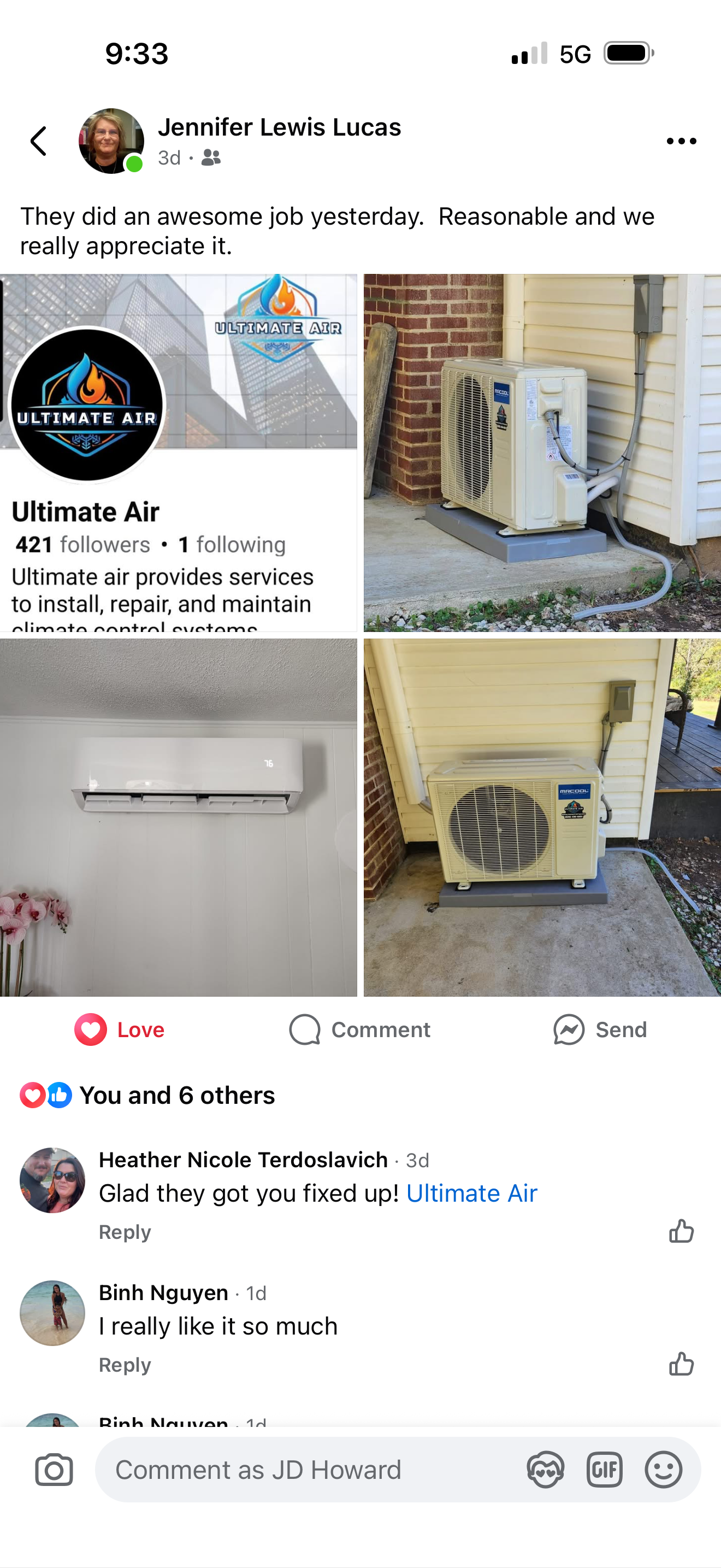  for Ultimate Air in Salyersville, KY