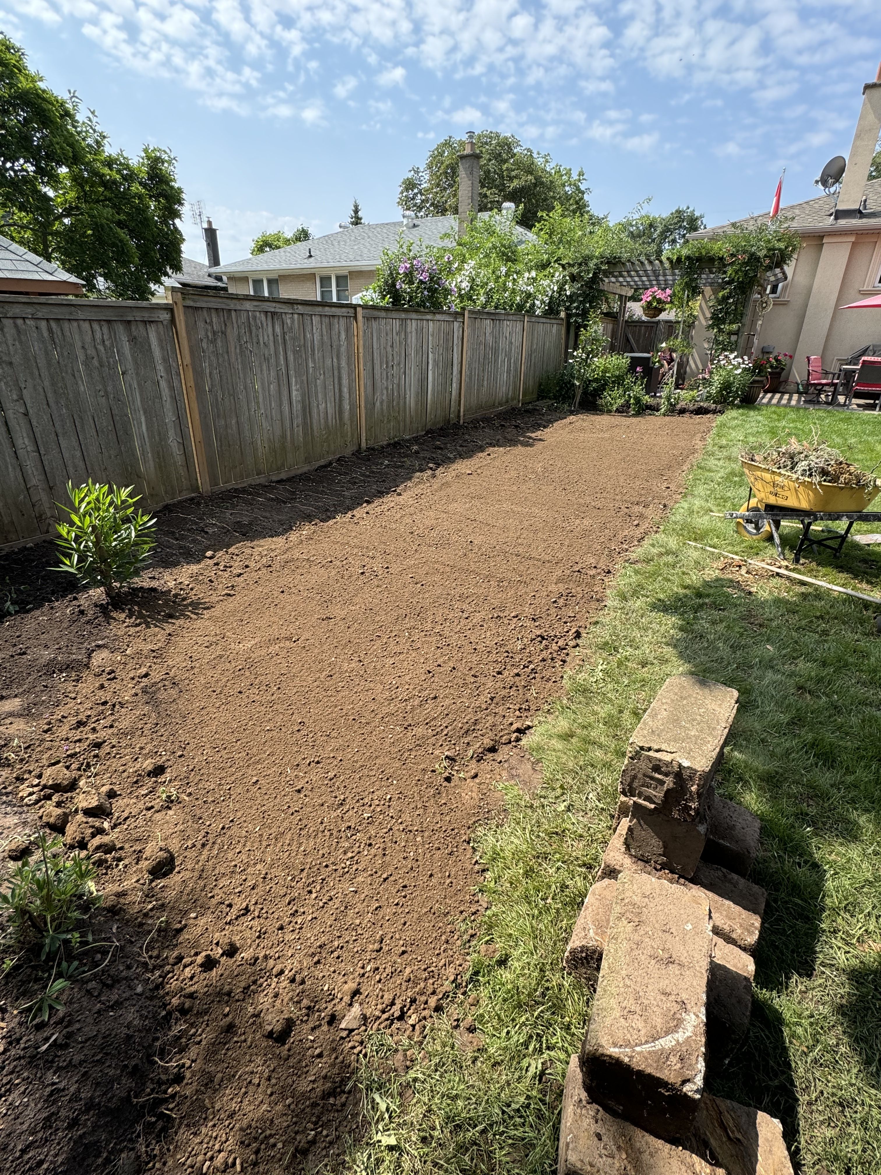 Sod Installation for Calderwood Landscapes in Oakville, ON