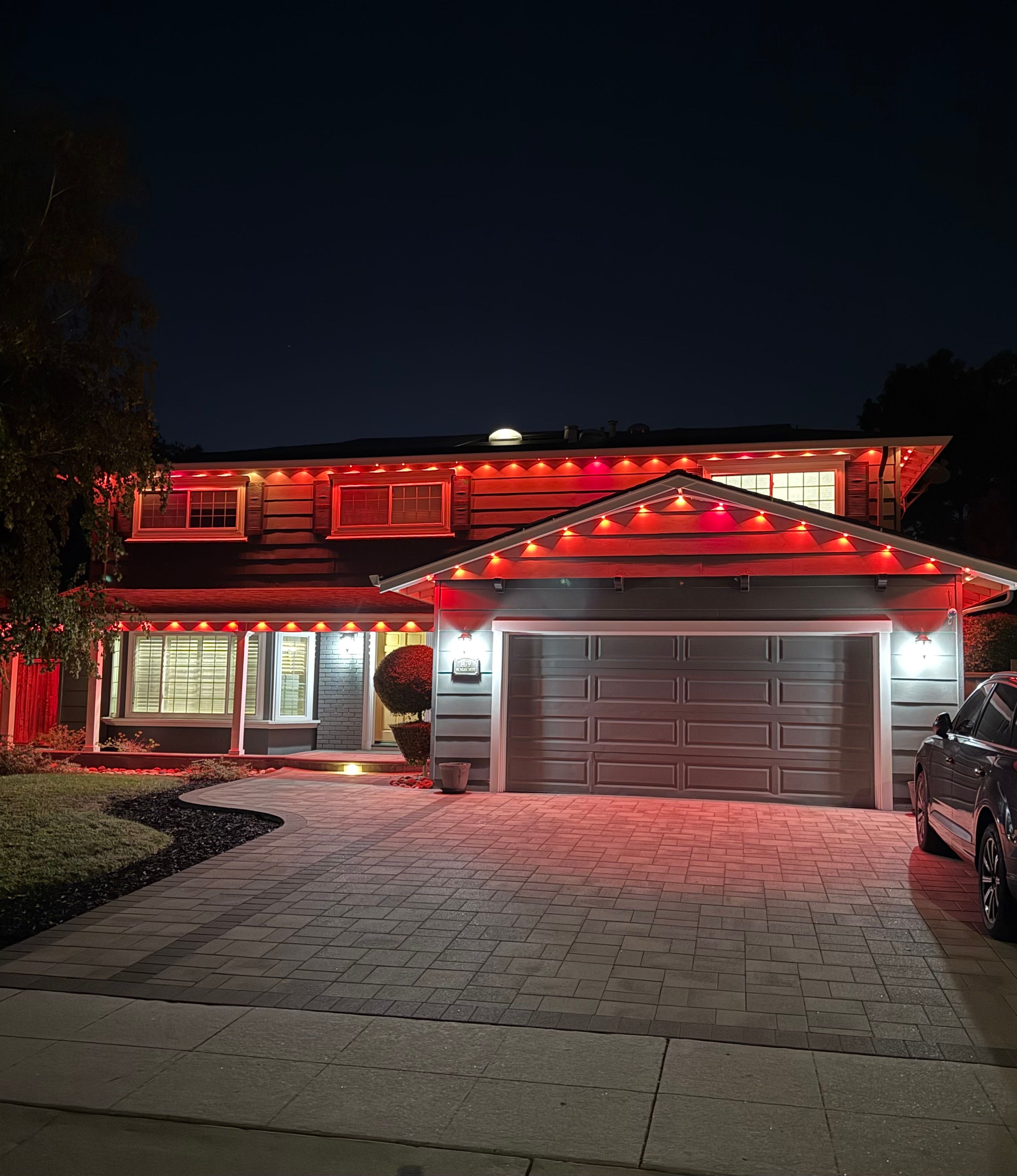 Holiday lighting  for GGG Home Services in San Jose, CA