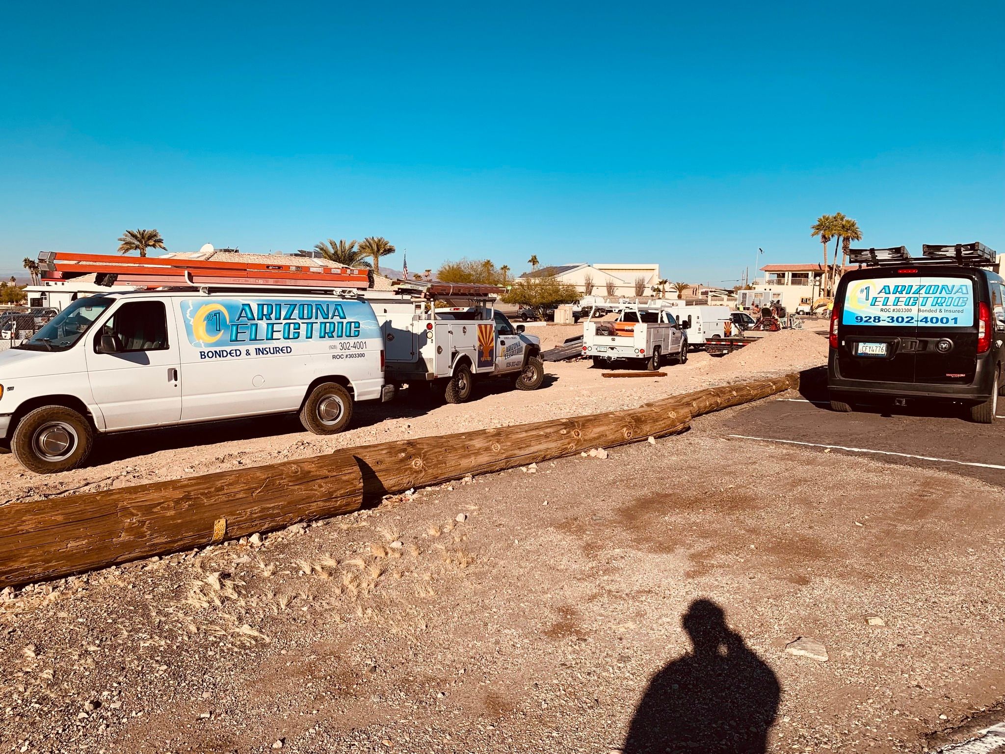 On the job site for #1 Arizona Electric LLC in Lake Havasu City, AZ