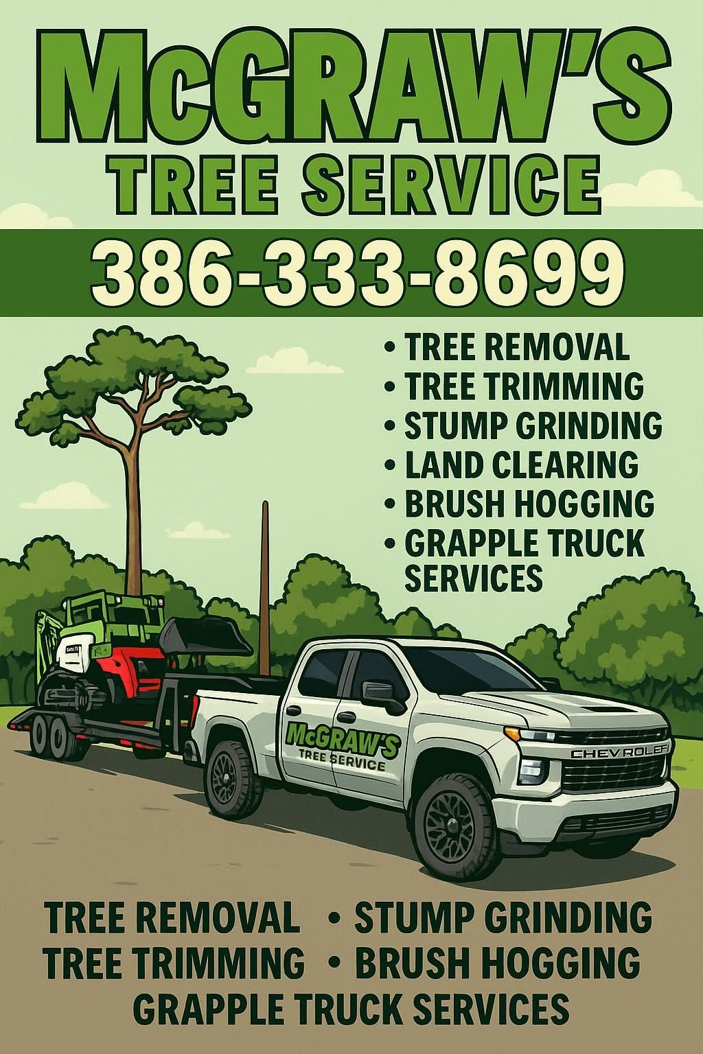  for McGraw’s Lawn and Tree Service in DeLand, FL