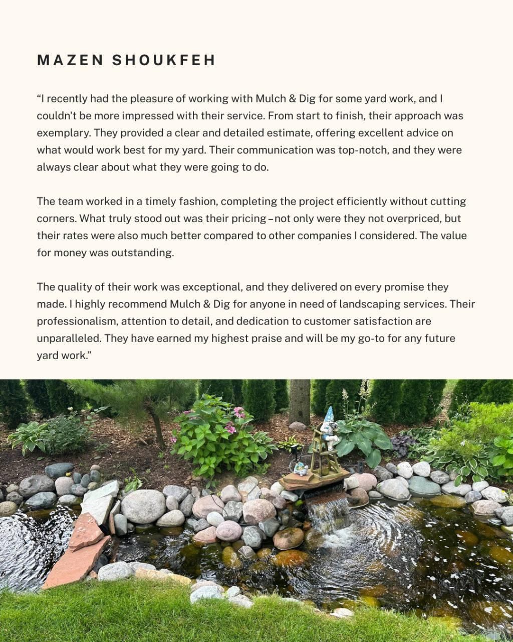  for Mulch & Dig in West Bloomfield Township, MI