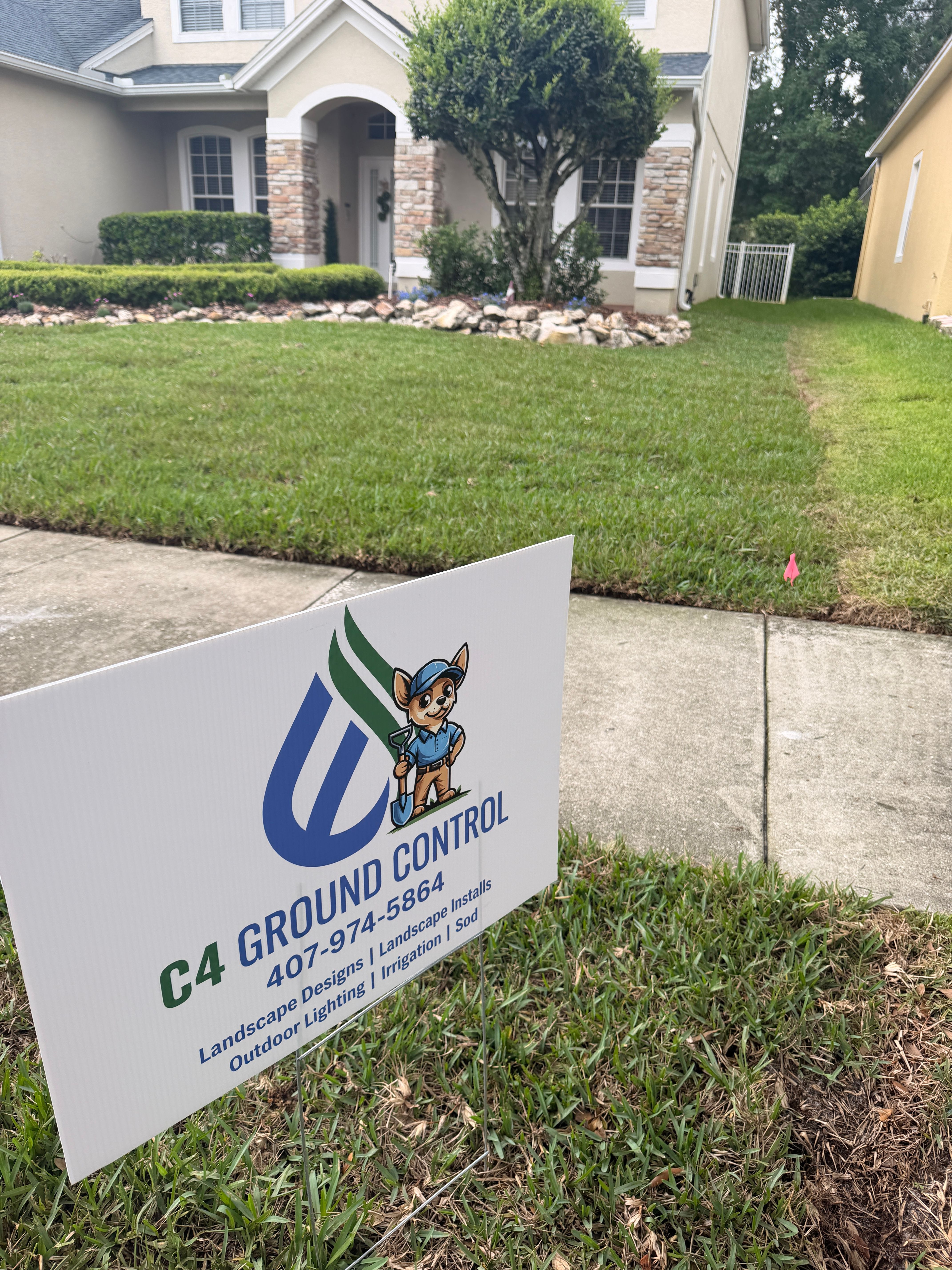 Irrigation System Design & Install for C4 Ground Control in Oviedo, FL