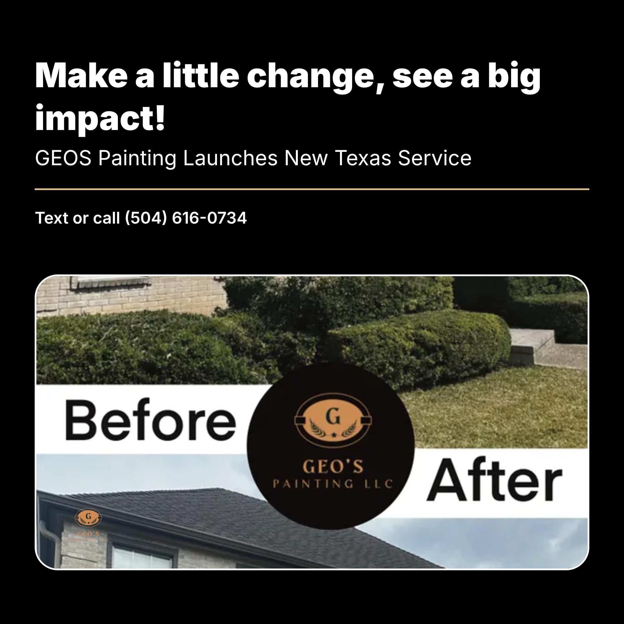  for GEOS Painting in New Braunfels, TX