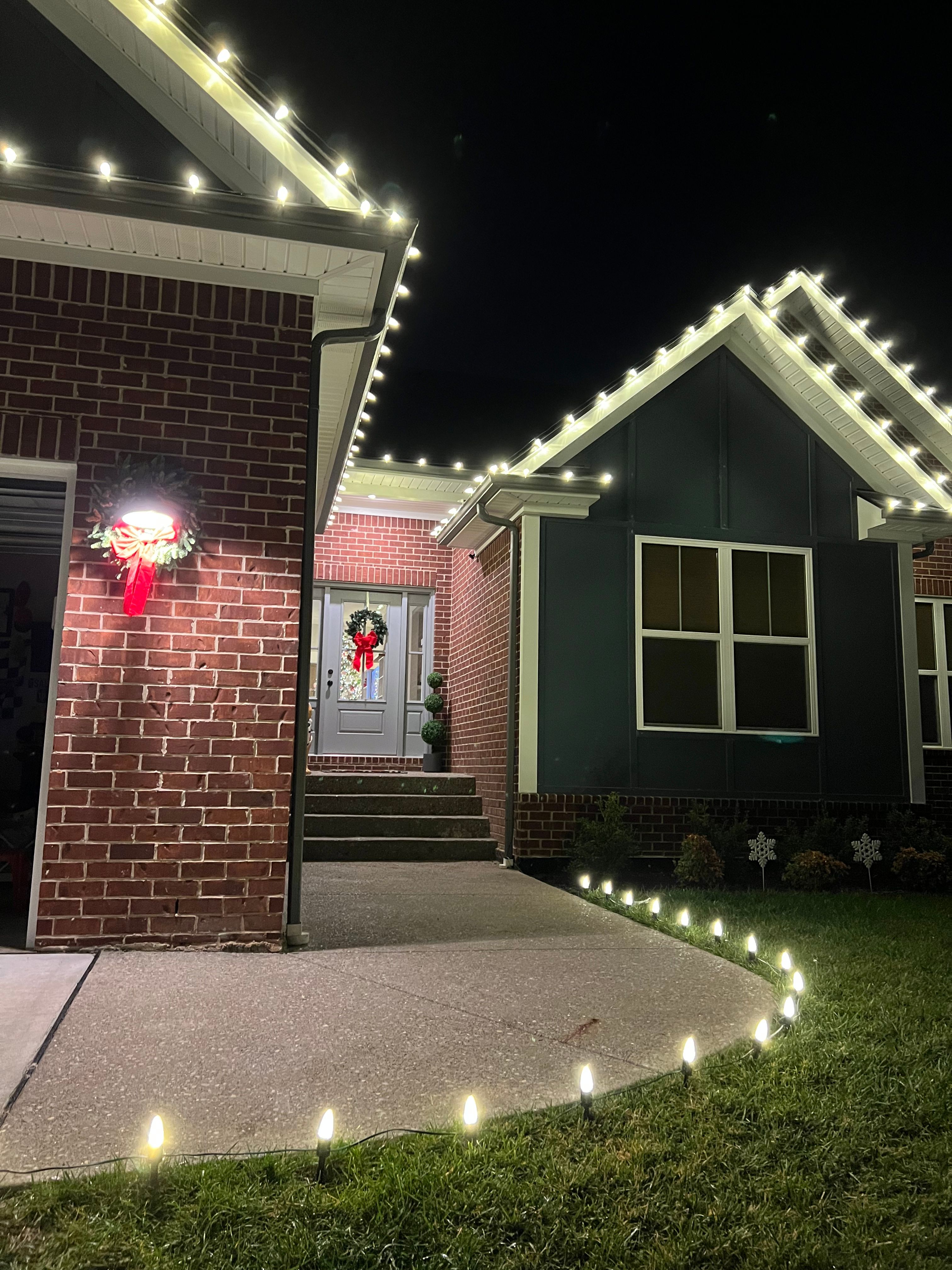 Christmas Light Installation Gallery for Bluegrass Brothers Exterior Services LLC in Elizabethtown, KY