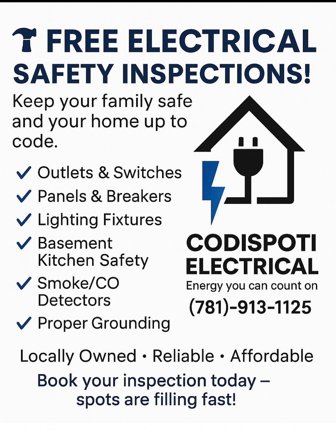  for Codispoti Electrical in Salem, MA